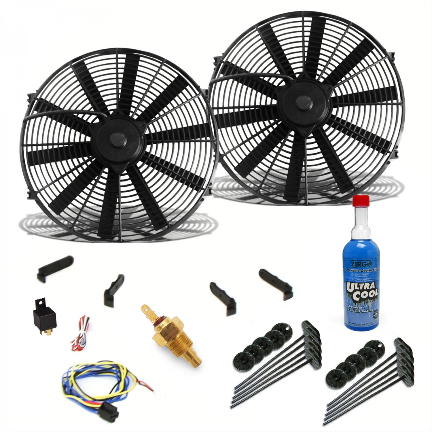 Zirgo ZIRZFK18N2 Zirgo BLU High Performance Electric Fans | Summit Racing