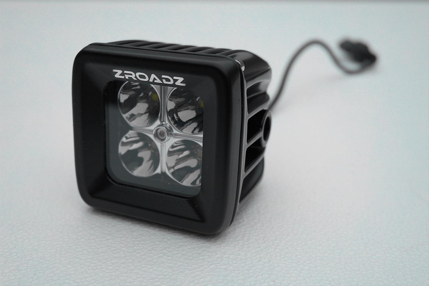 ZROADZ LED Light Pods Z30BC14W20 Zroadz 3" Square Cube Pod Work - 20 Watt CREE - 1600 Lumens - DT Pigtail Connector - Combo Beam - IP67 Waterproof - 50000 Hours and above L thumbnail 4