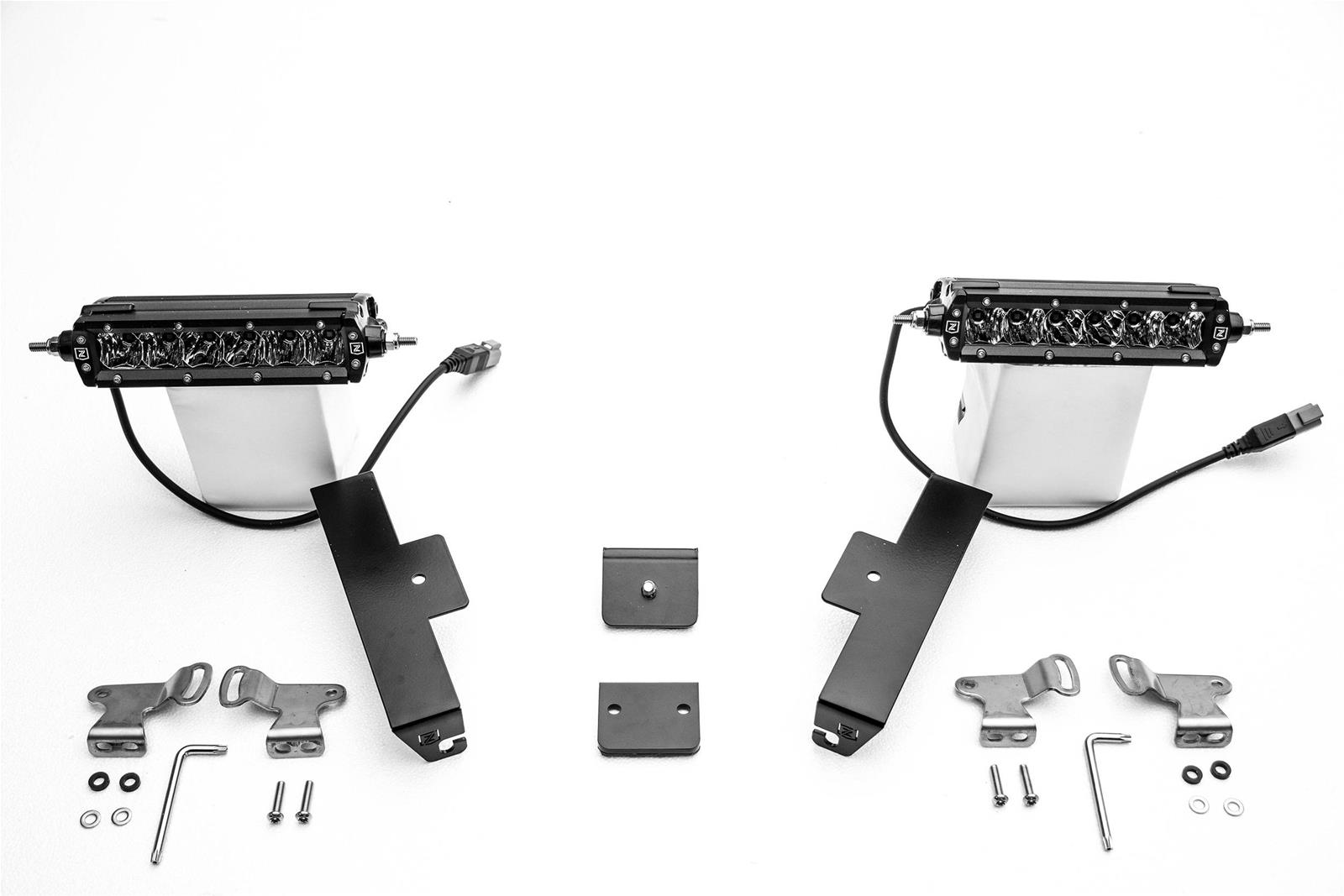 ZROADZ Panel Clamp LED Light Kits Z310006-KIT Universal Mount Kit - includes (2) 6" Slimline single row light bars, (2) panel clamps and harness.