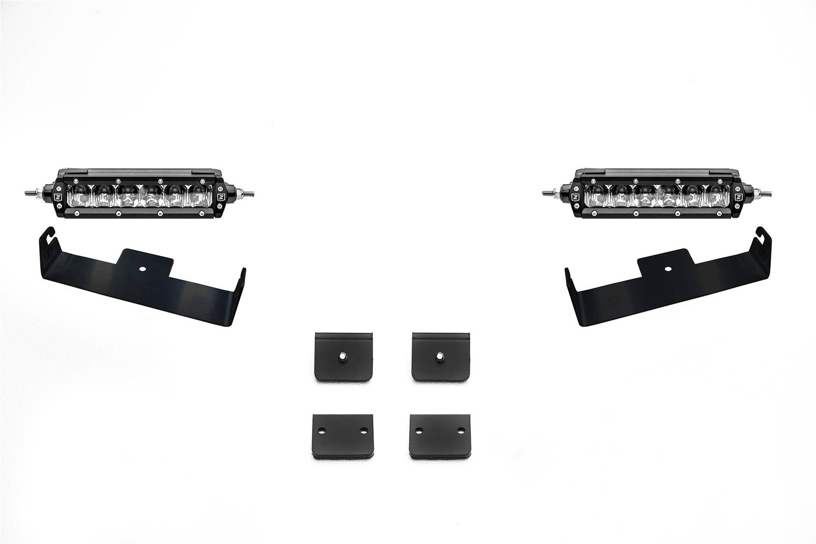 ZROADZ Panel Clamp LED Light Kits Z310006-KIT Universal Mount Kit - includes (2) 6" Slimline single row light bars, (2) panel clamps and harness. thumbnail 2