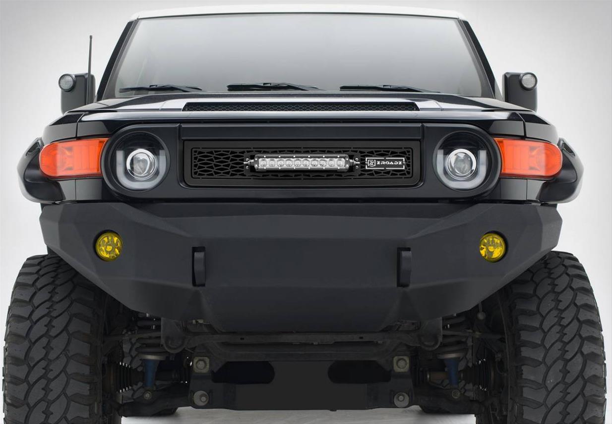 ZROADZ LED Grilles for 2007-2014 FJ CRUISER - Z319321 Grille Toyota Cruiser w 10 In Bar, Black Powder Coated Mild Steel, Includes Wiring Harness