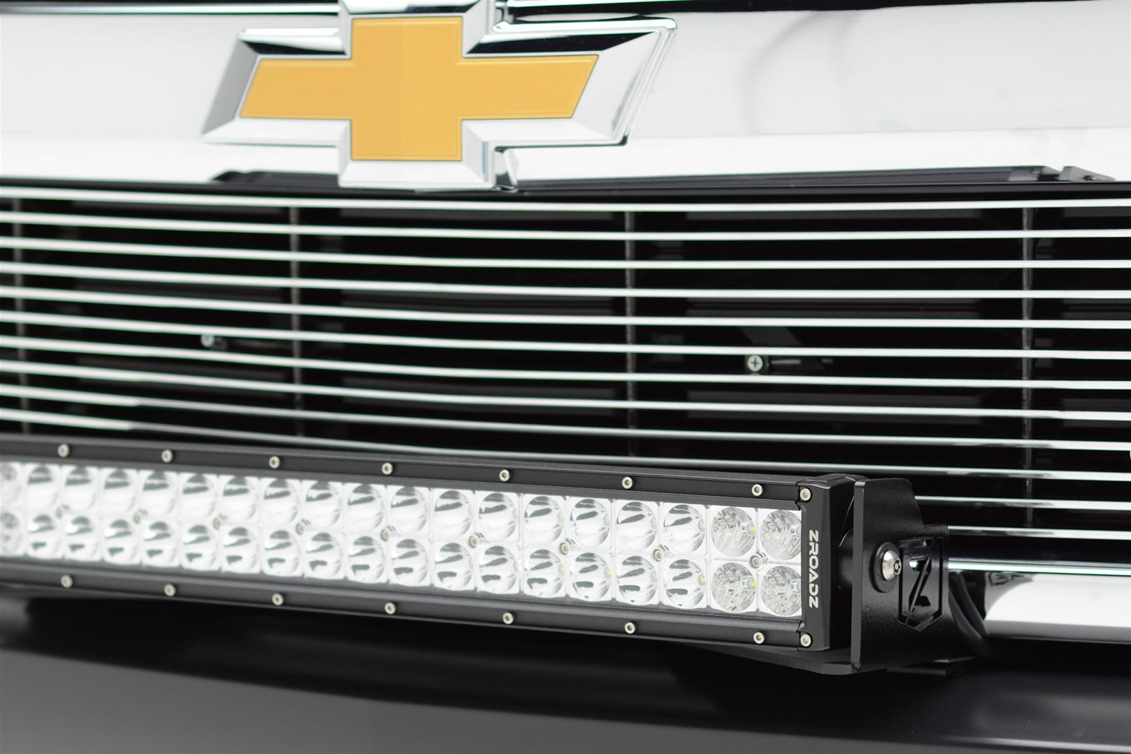 ZROADZ Light Mount Brackets Z322082 2016-2016 CHEVROLET SILVERADO 1500: Front Bumper Top LED Bar Mounts - to mount 30" Zroadz LED or Similar Style light thumbnail 6