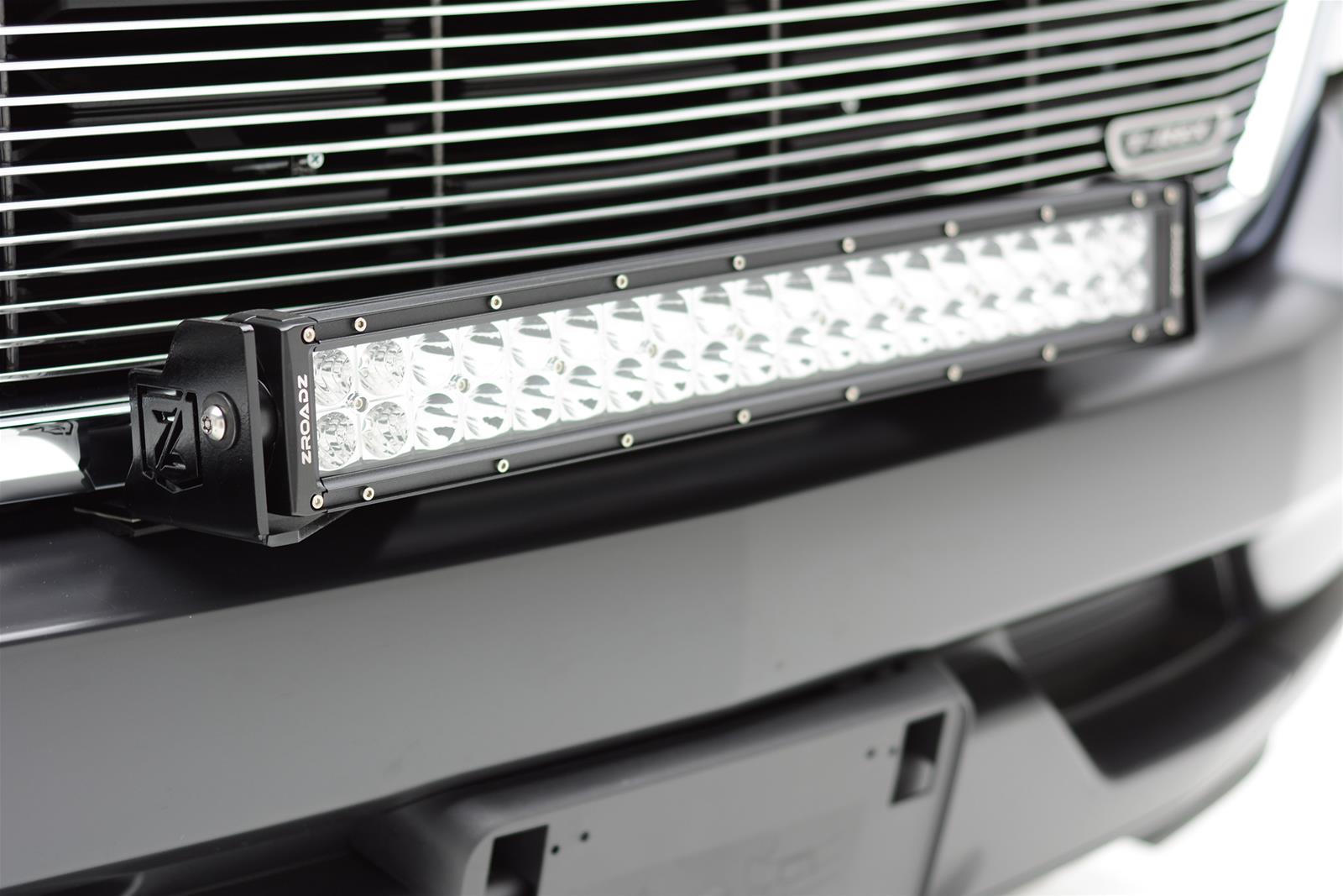 ZROADZ Light Mount Brackets Z322082 2016-2016 CHEVROLET SILVERADO 1500: Front Bumper Top LED Bar Mounts - to mount 30" Zroadz LED or Similar Style light thumbnail 7