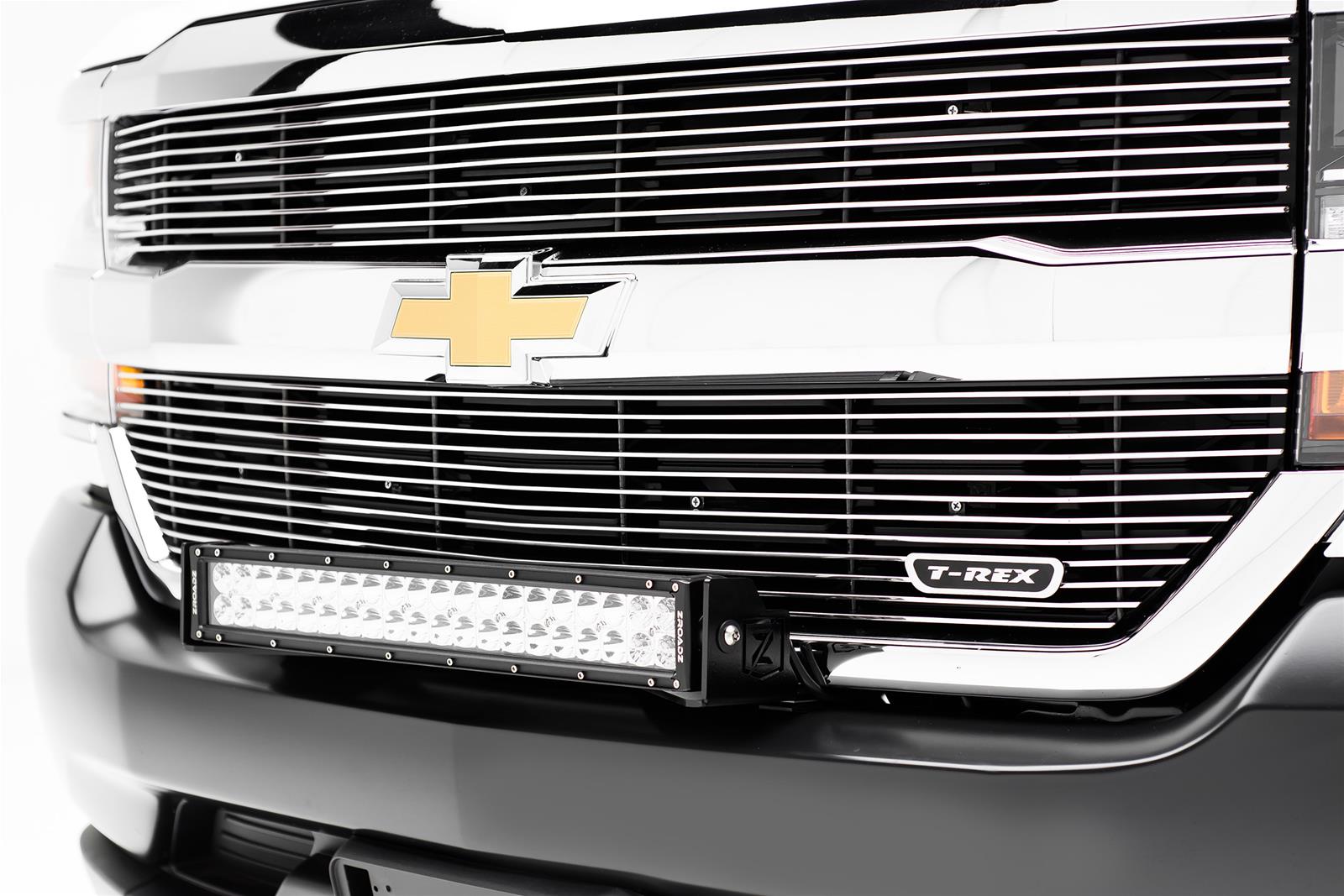 ZROADZ Light Mount Brackets Z322082 2016-2016 CHEVROLET SILVERADO 1500: Front Bumper Top LED Bar Mounts - to mount 30" Zroadz LED or Similar Style light thumbnail 4