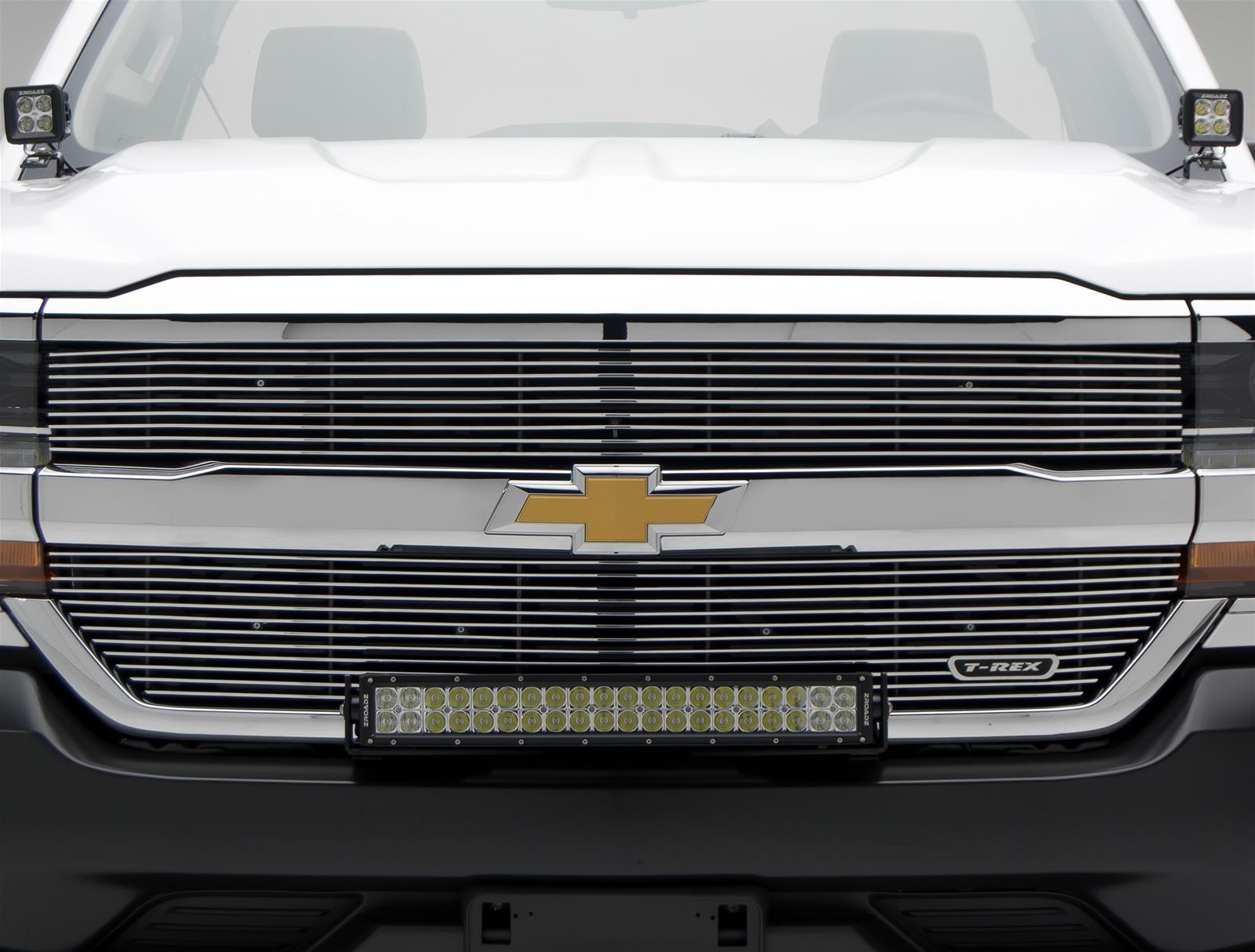 ZROADZ Light Mount Brackets Z322082 2016-2016 CHEVROLET SILVERADO 1500: Front Bumper Top LED Bar Mounts - to mount 30" Zroadz LED or Similar Style light