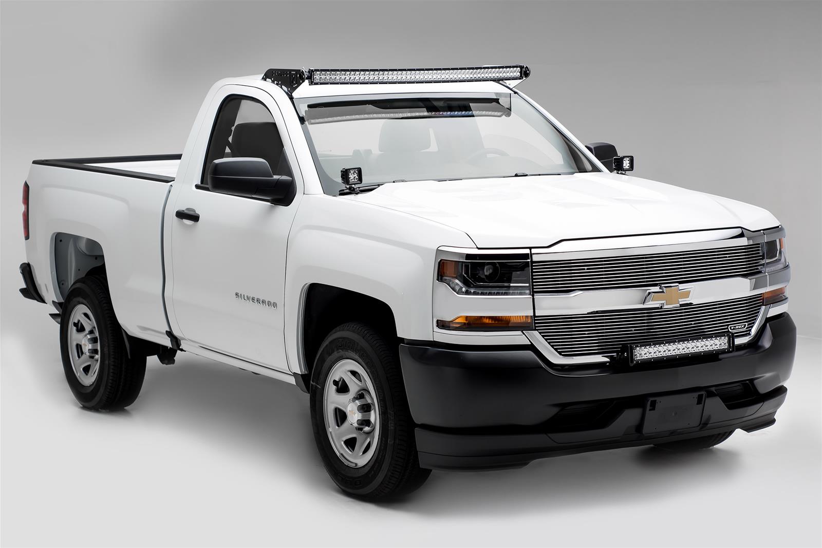 ZROADZ Light Mount Brackets Z322082 2016-2016 CHEVROLET SILVERADO 1500: Front Bumper Top LED Bar Mounts - to mount 30" Zroadz LED or Similar Style light thumbnail 8