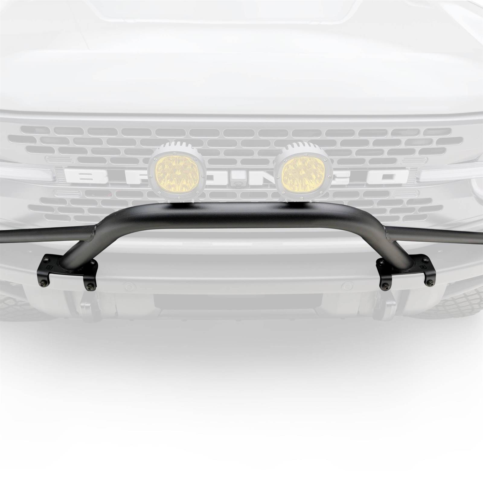 ZROADZ Prerunner Baja Bars Z325451 Light Bar, Bar, Front Bumper Top Mount, Mid Length Hoop, Black Powdercoated, Ford, Each
