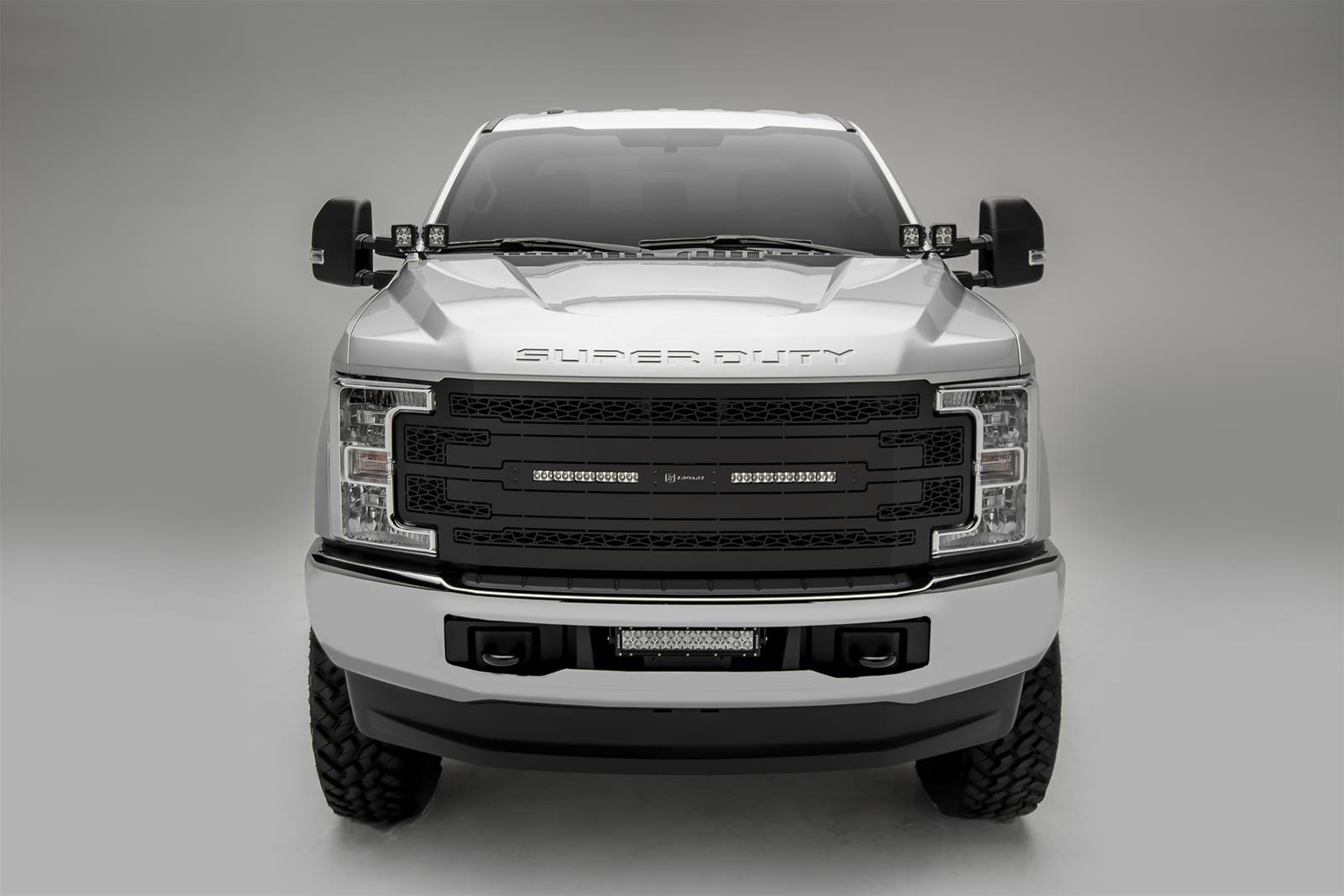 ZROADZ Front Bumper Center LED Light Kits Z325471-KIT 2017 Ford F-250 /350 Lower Mount With 12 inch Bar & Wire Harness thumbnail 2
