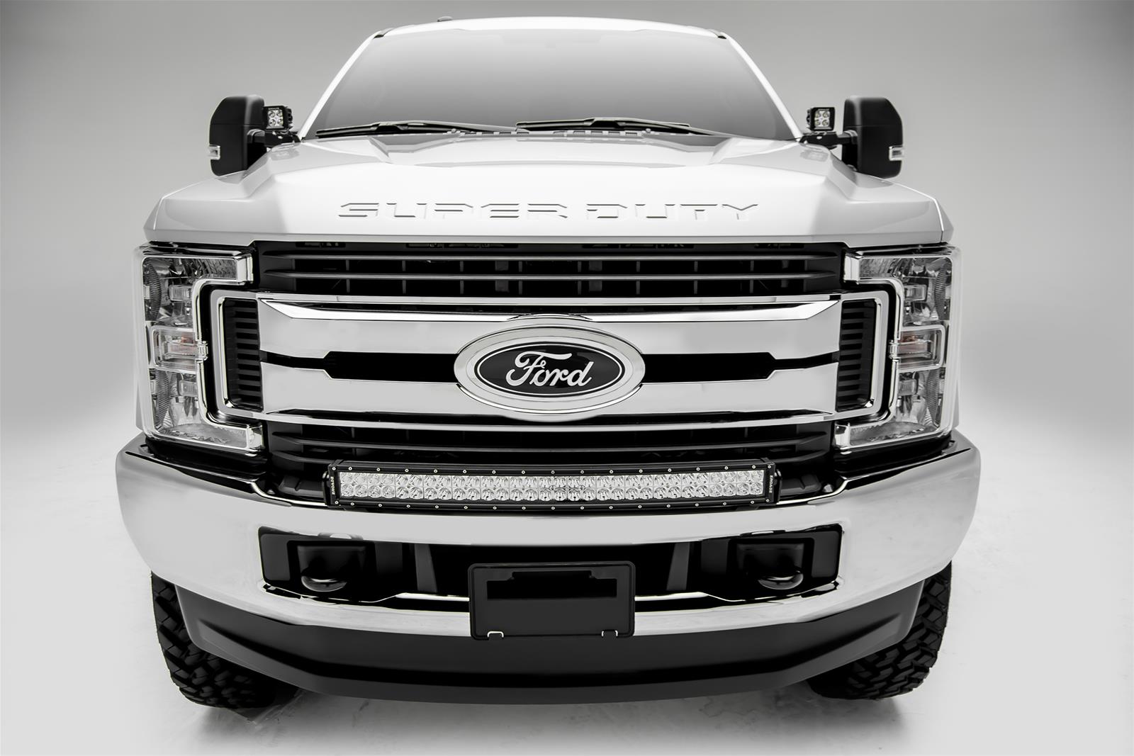 ZROADZ Front Bumper Top LED Light Kits Z325472-KIT 2017-Ford Super Duty F-250-350 Bar Kit - Includes 30" Curved Zroadz light thumbnail 2