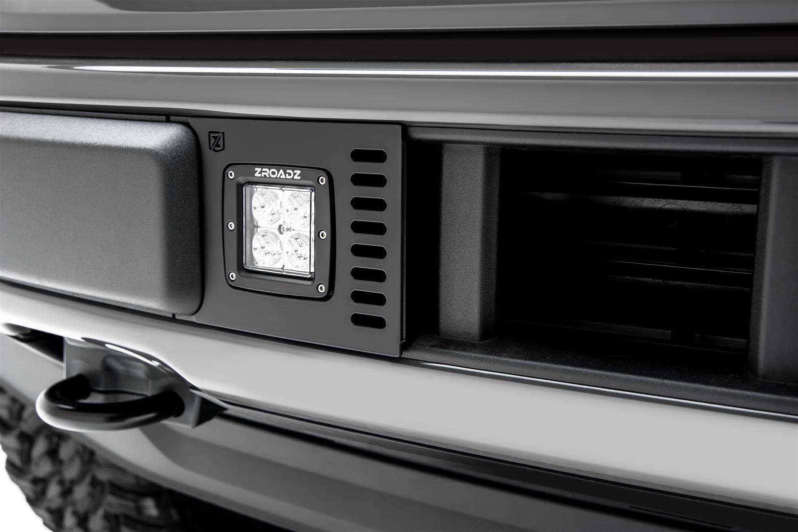 ZROADZ - Bumper Accessories for 2018-2020 F-150 Z325711-KIT 2018-Ford (ALL) Front LED Light Bar Mount KIT Includes (2) 3Inch Cube LED Light, Universal Wire Harness thumbnail 4