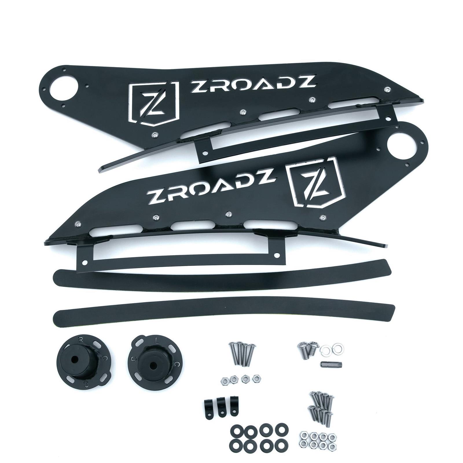 ZROADZ Front Roof LED Light Brackets for 2007-2013 SILVERADO 1500 - Z332151 Auxiliary Mounting Bracket, Bracket