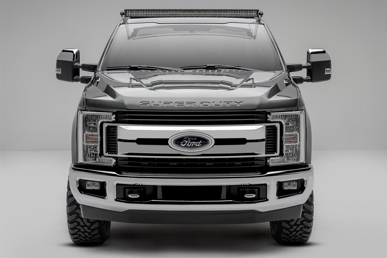 ZROADZ Light Mount Brackets Z335471 2017 Ford F-250 /350 Modular Rear Roof LED Bar Mounts - Multi - Multi Directional - 55 Inches Width - With 4 LED Bar Mounts
