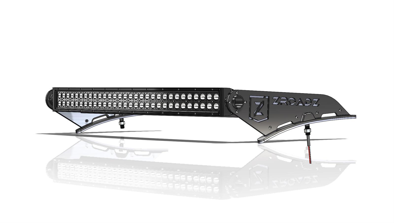 ZROADZ Light Mount Brackets Z335471 2017 Ford F-250 /350 Modular Rear Roof LED Bar Mounts - Multi - Multi Directional - 55 Inches Width - With 4 LED Bar Mounts thumbnail 5