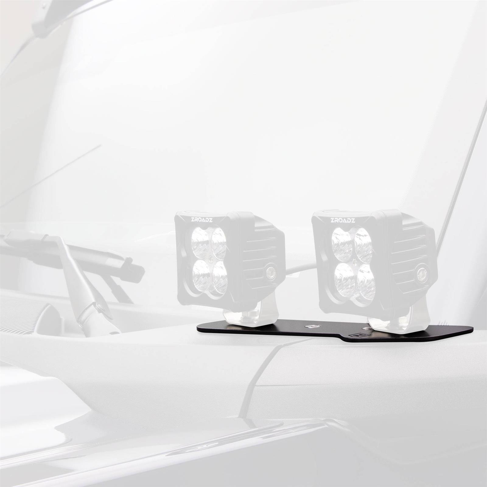ZROADZ A-Pillar LED Pod Light Brackets for 2021-2022 BRONCO - Z365401-BK4 Mount Brackets, Bracket, Lower A-Pillar, Bolt-On, Two Lights Per Bracket, No Drilling Required, Ford, Bronco, Pair thumbnail 2