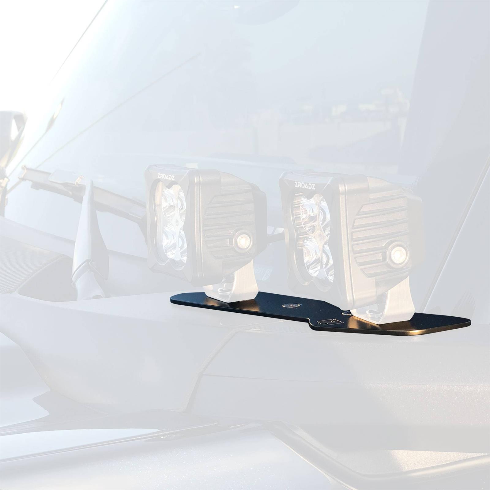 ZROADZ A-Pillar LED Pod Light Brackets for 2021-2022 BRONCO - Z365401-BK4 Mount Brackets, Bracket, Lower A-Pillar, Bolt-On, Two Lights Per Bracket, No Drilling Required, Ford, Bronco, Pair