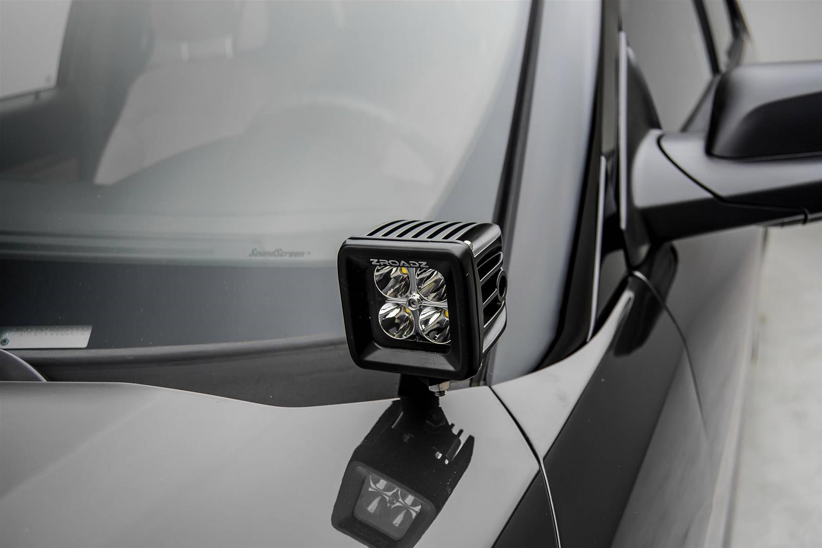 ZROADZ Z366641 ZROADZ Hood Hinge LED Pod Light Brackets | Summit