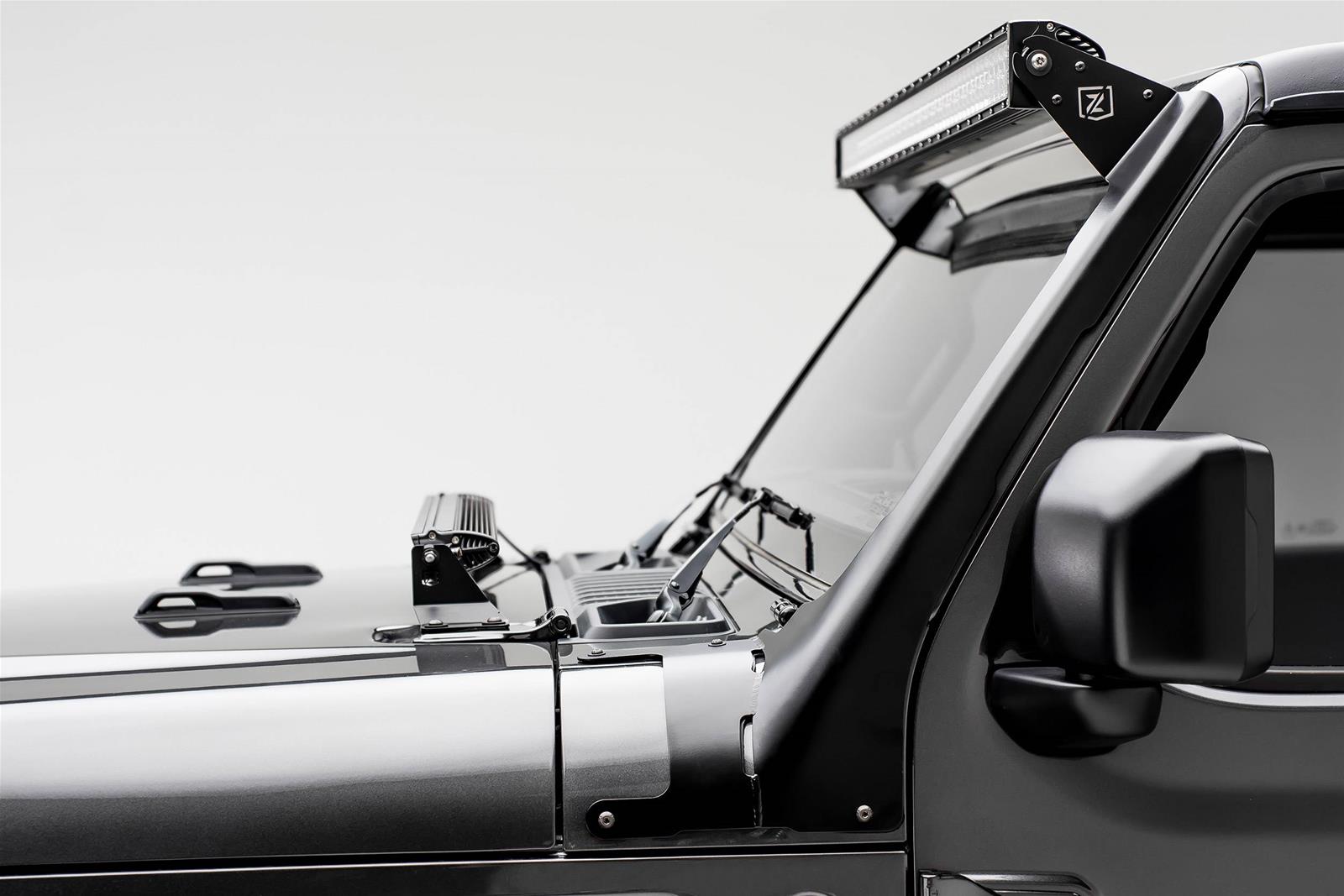 LUZ - SR ZROADZ Z374831 ZROADZ Front Roof LED Light Brackets | Summit Racing