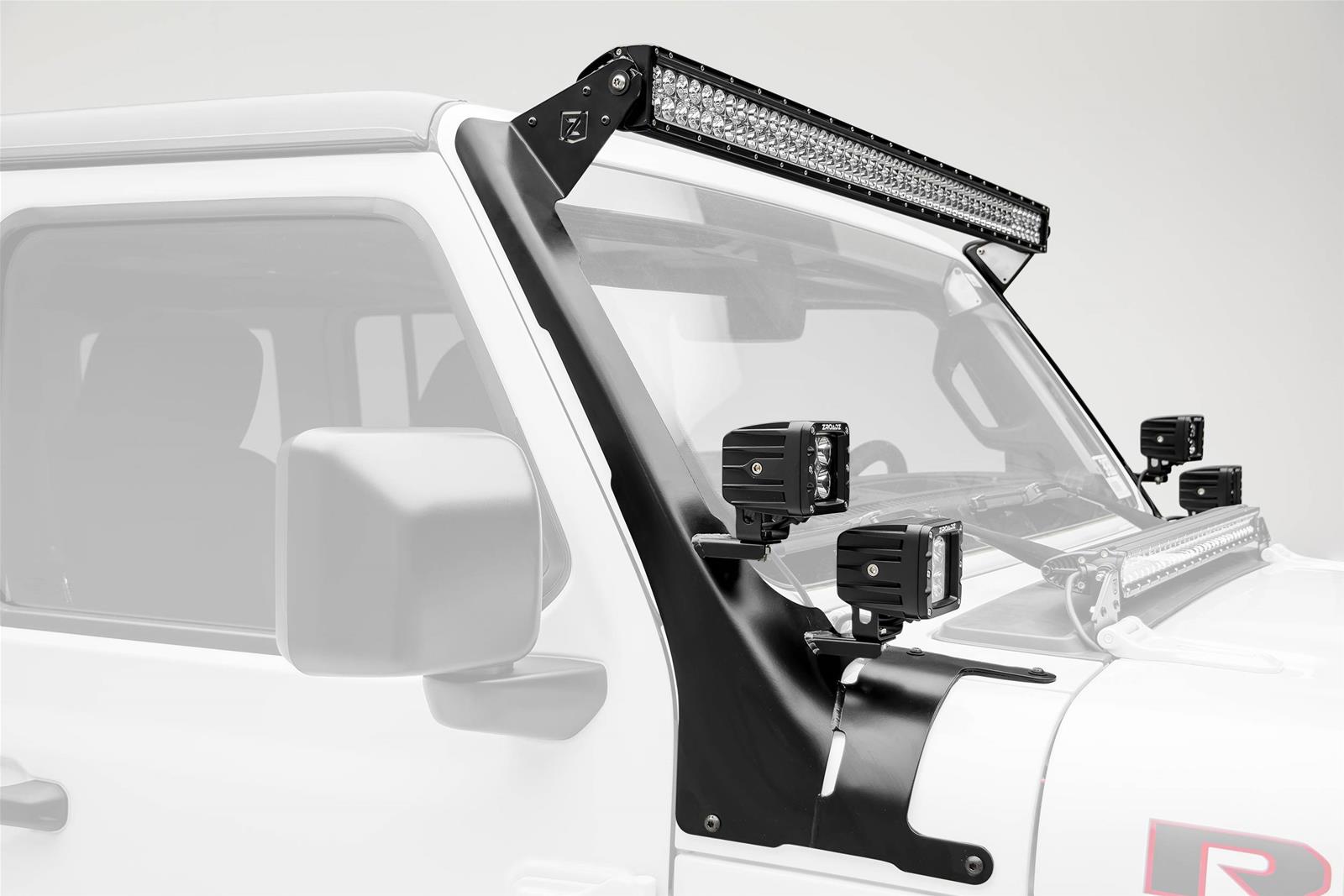 ZROADZ Z374831-BK4 ZROADZ Front Roof LED Light Brackets | Summit