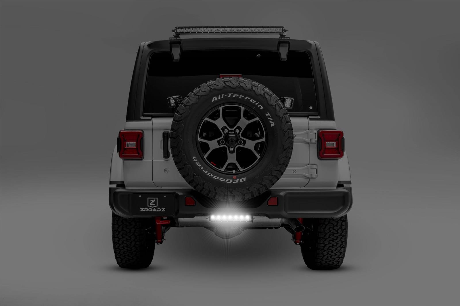 ZROADZ Rear Bumper LED Light Brackets for 2018-2022 WRANGLER - Z384931 Auxiliary Mounting Bracket, Bracket thumbnail 6