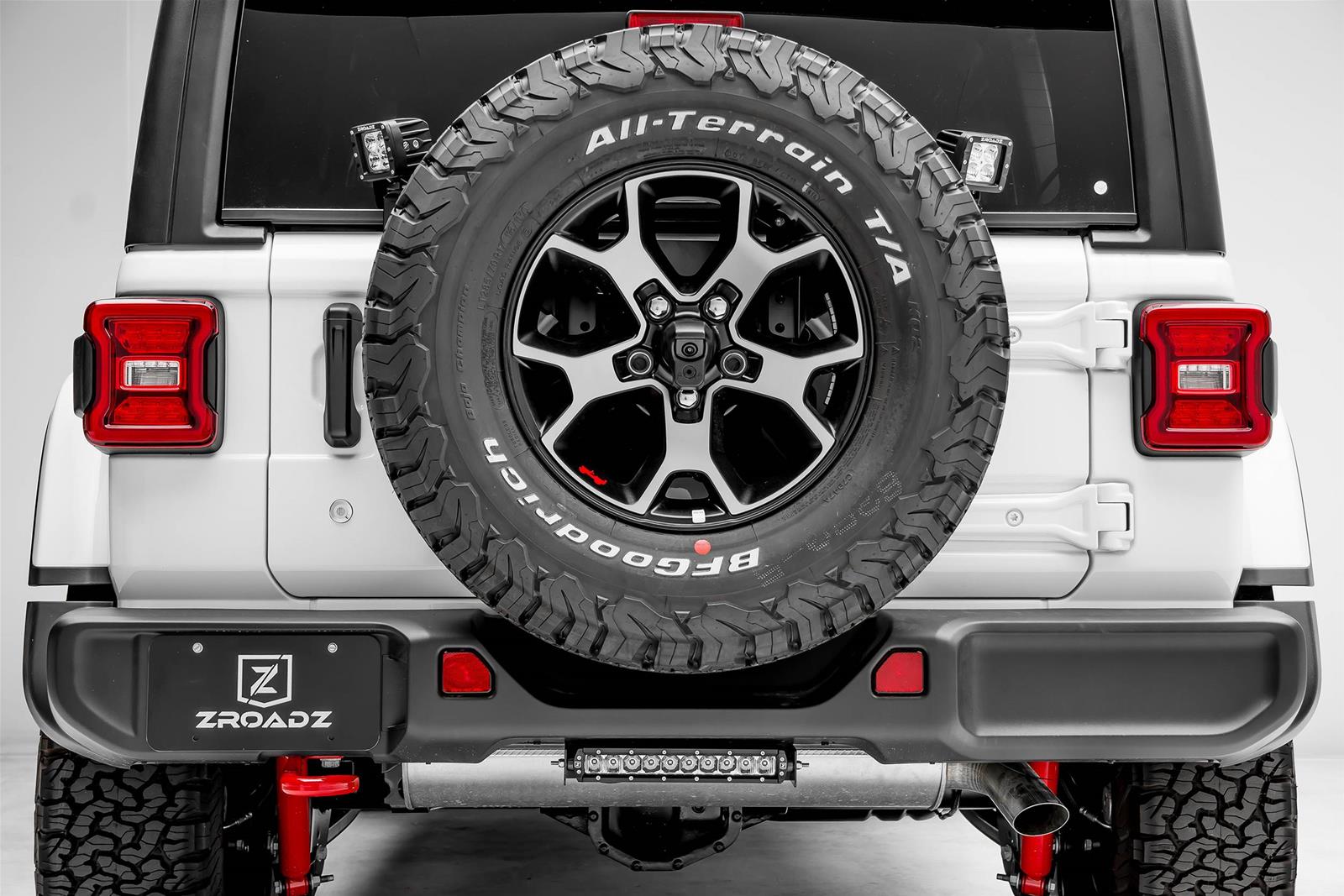 ZROADZ Rear Bumper LED Light Brackets for 2018-2022 WRANGLER - Z384931 Auxiliary Mounting Bracket, Bracket thumbnail 3