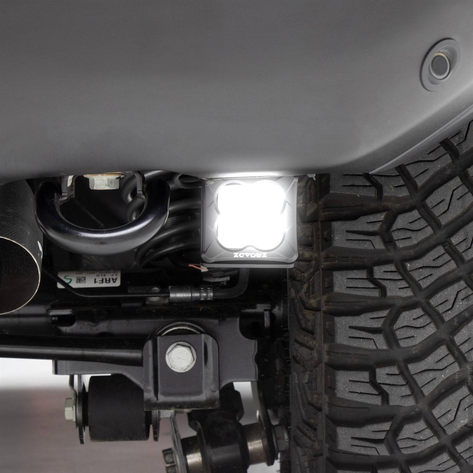 ZROADZ Rear Bumper LED Light Kits Z385401-KIT Pods, Kit with 3 Inch Clear/White Pod Lights, Sold a Kit