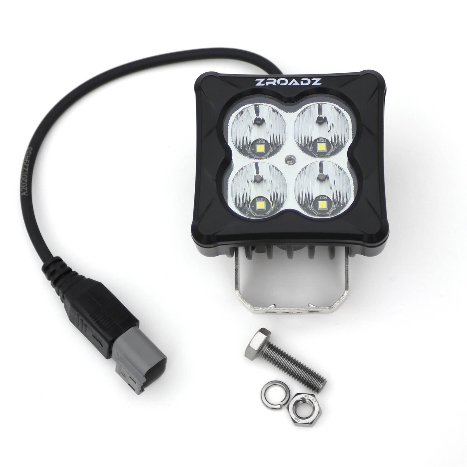 ZROADZ Rear Bumper LED Light Kits Z385401-KIT Pods, Kit with 3 Inch Clear/White Pod Lights, Sold a Kit thumbnail 5
