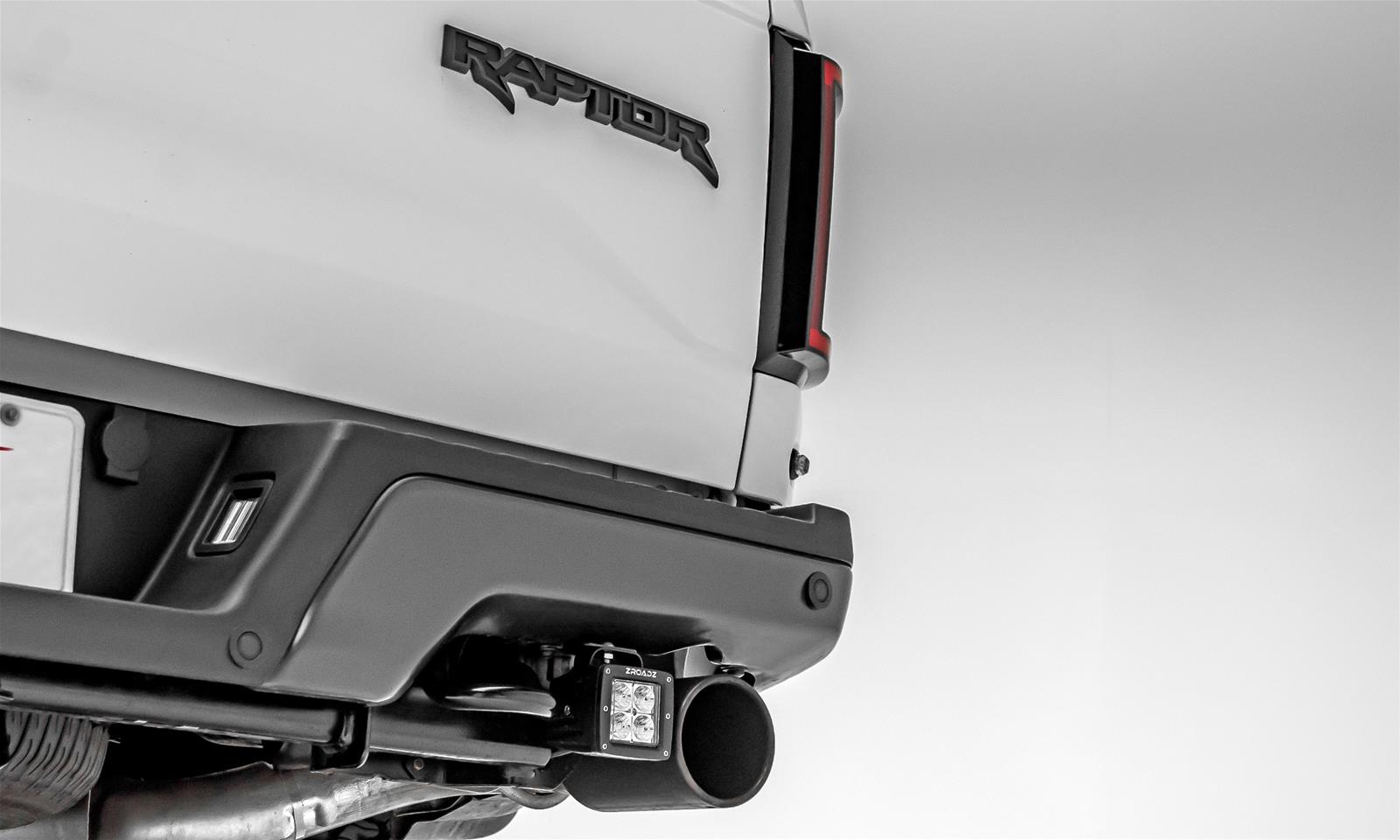 ZROADZ - Bumper Accessories for 2017-2020 F-150 Z385651-KIT 2017 Ford F150 Raptor Rear LED Light Bar Mount KIT Inlcudes (2) 3" LED Cube Lights, Universal Wire Harness Bolt On Easy Install thumbnail 4