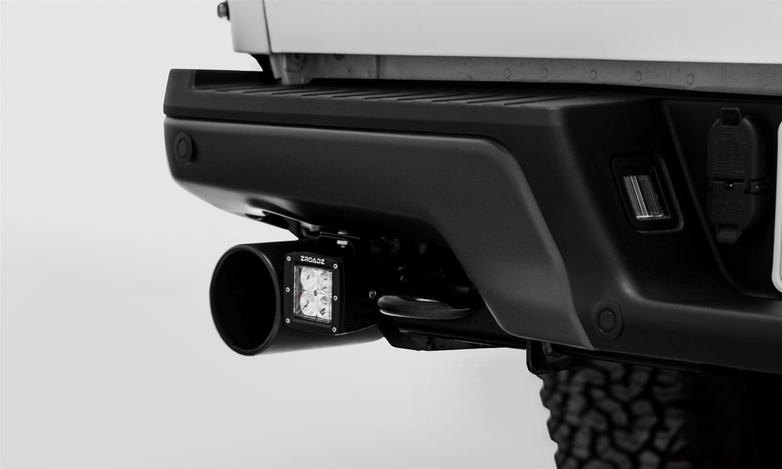 ZROADZ - Bumper Accessories for 2017-2020 F-150 Z385651-KIT 2017 Ford F150 Raptor Rear LED Light Bar Mount KIT Inlcudes (2) 3" LED Cube Lights, Universal Wire Harness Bolt On Easy Install thumbnail 5