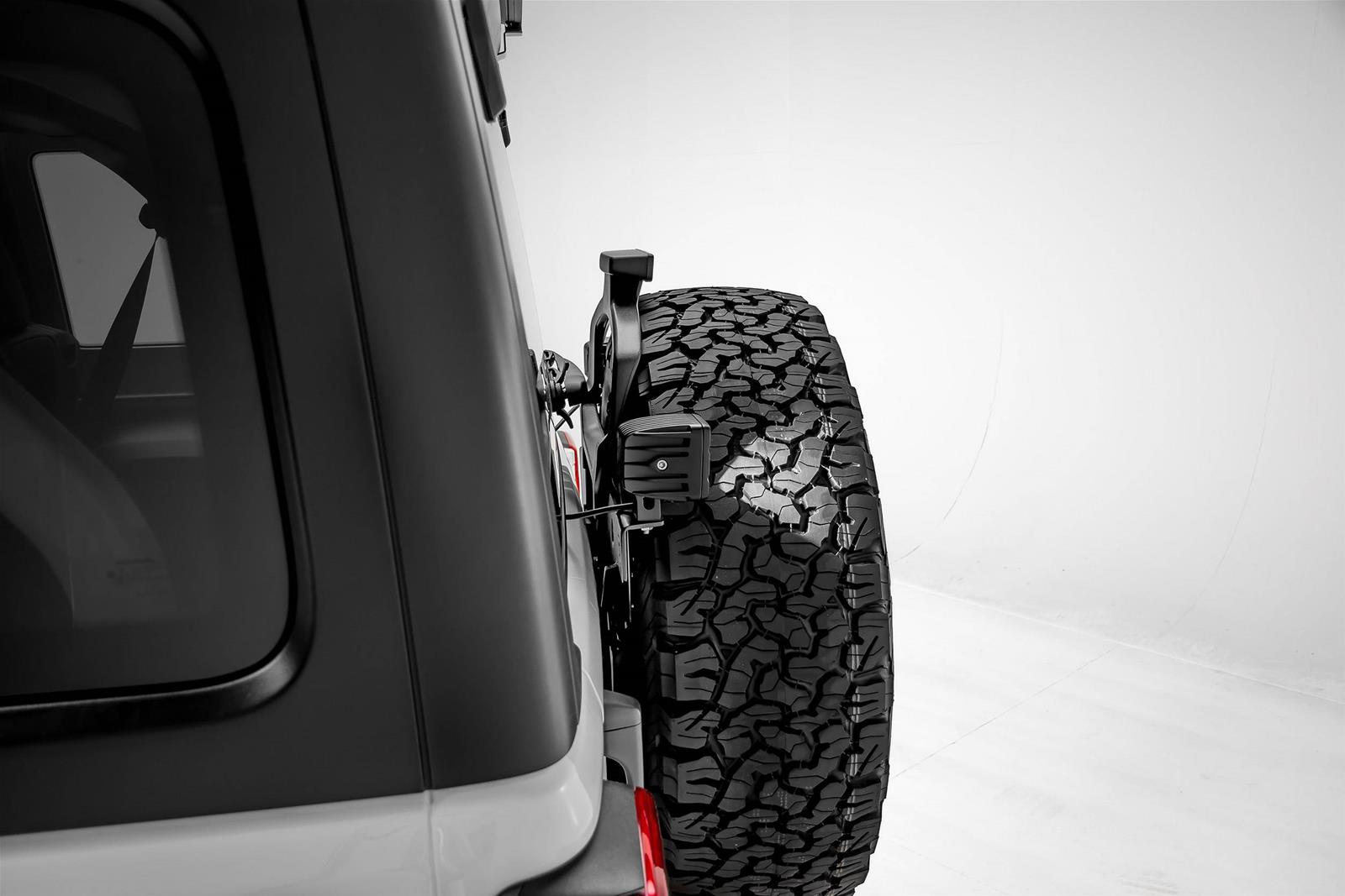 ZROADZ Rear Tire Carrier LED Light Brackets for 2018-2022 WRANGLER - Z394951 Spare Carrier, Bracket thumbnail 7