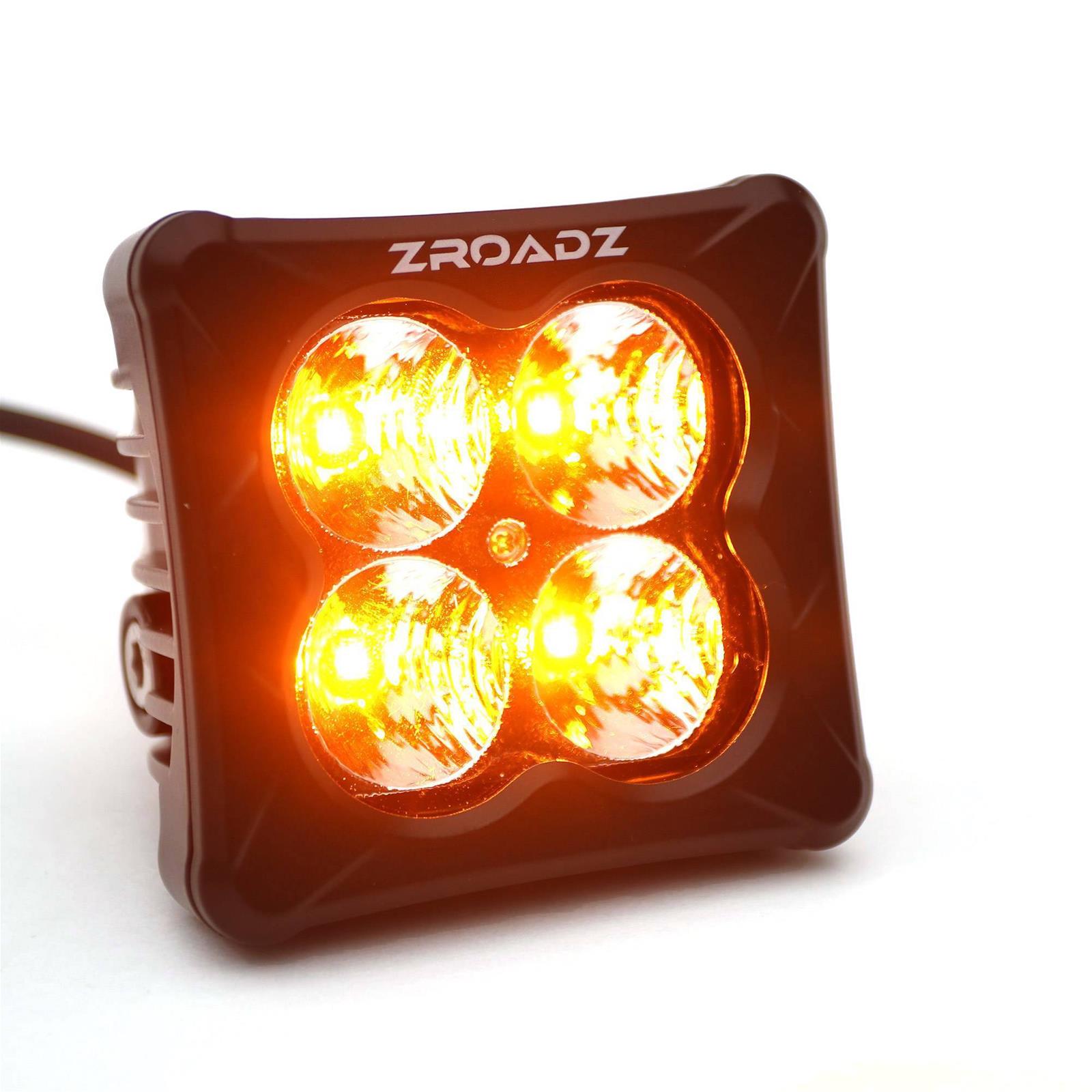 ZROADZ Roof Racks with LED Lights for 2021-2022 BRONCO - Z845421 Rack, Includes 8 Lights, 1 Light Bar, Bolt-on, Steel, Black Powdercoated, Ford, 4 Door Models, Kit thumbnail 2