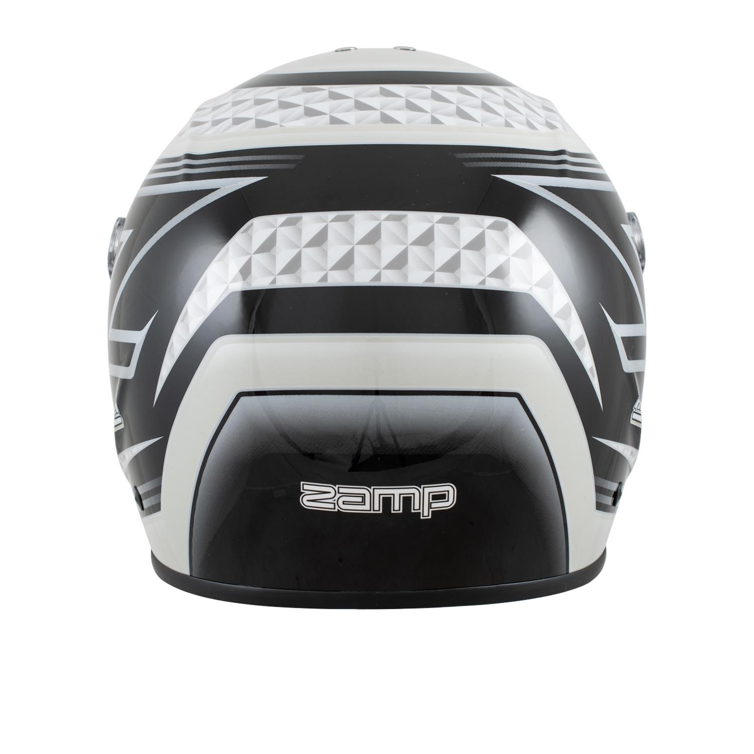 Zamp RZ-37Y Youth Helmets H757C1554 Helmet, Youth, Full Face, Black/Gray Graphic, Fire-retardant Cotton Liner, SFI 24.1, Medium, Each thumbnail 7