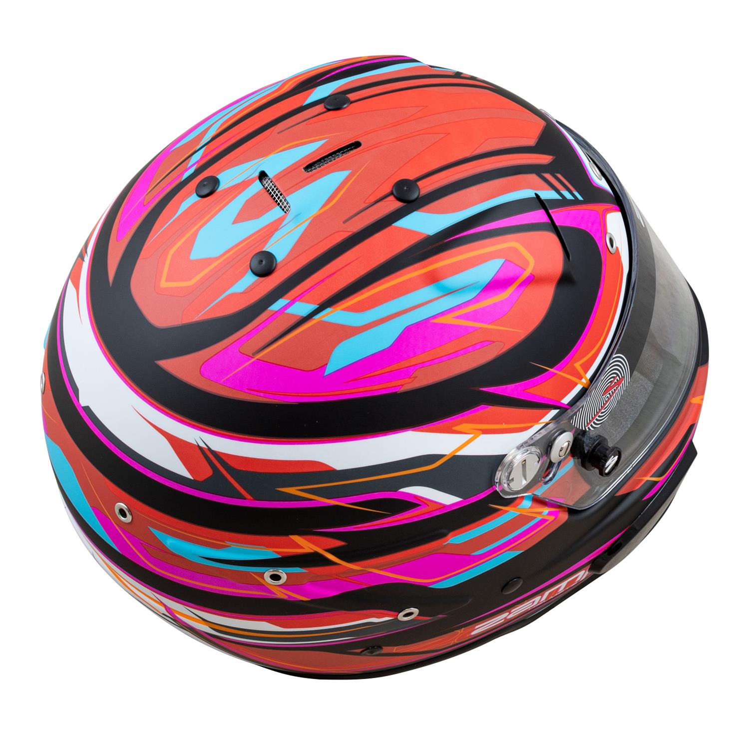 Zamp Helmets H760C42L Helmet RZ-70E Switch SNELL SA2020/FIA8859-2015 Matte Red/Blk/ Graphic Large thumbnail 2
