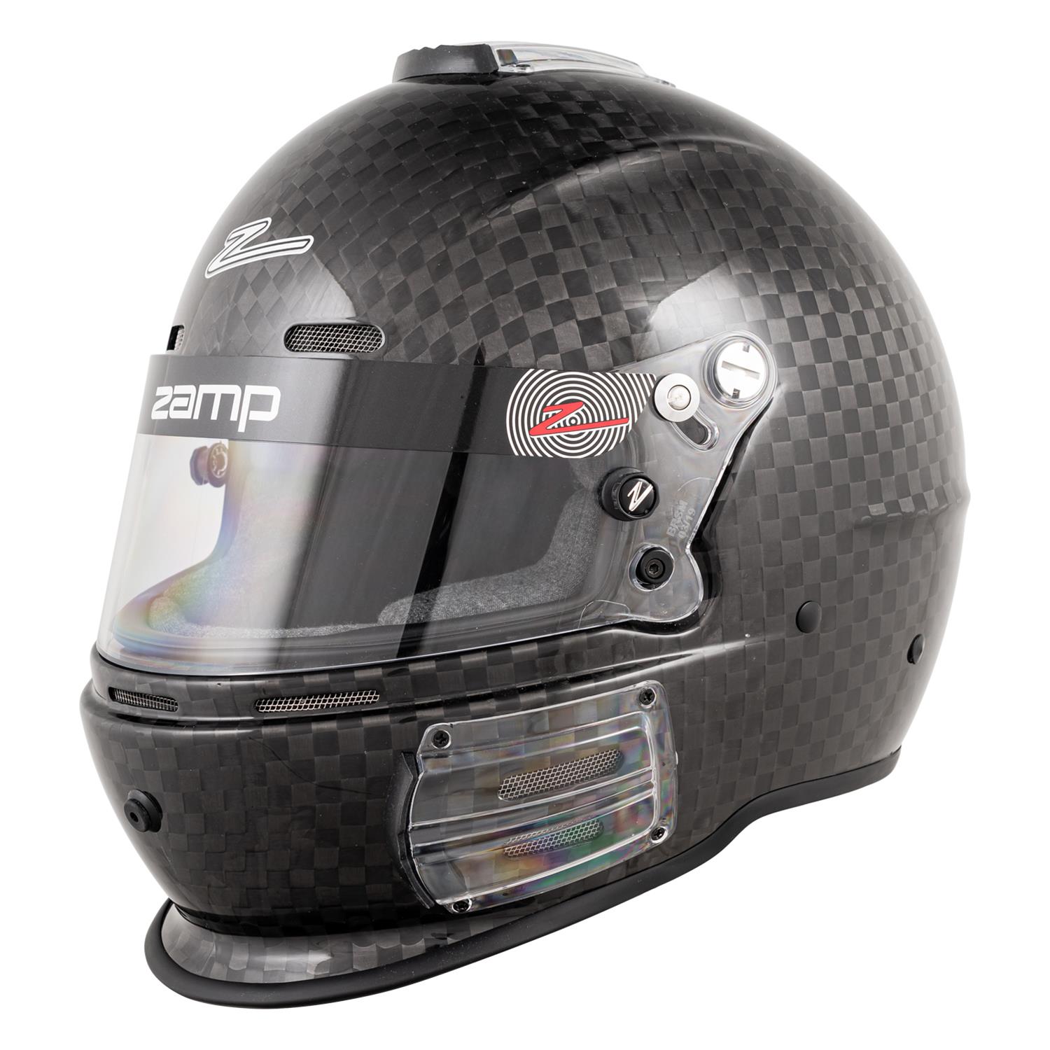 Zamp RZ-64C Helmets H763CB3M Helmet, RZ-64C, Full Face, Gloss, Carbon Fiber, Fire-Retardant Fabric, Snell SA2020, Medium, Each thumbnail 2