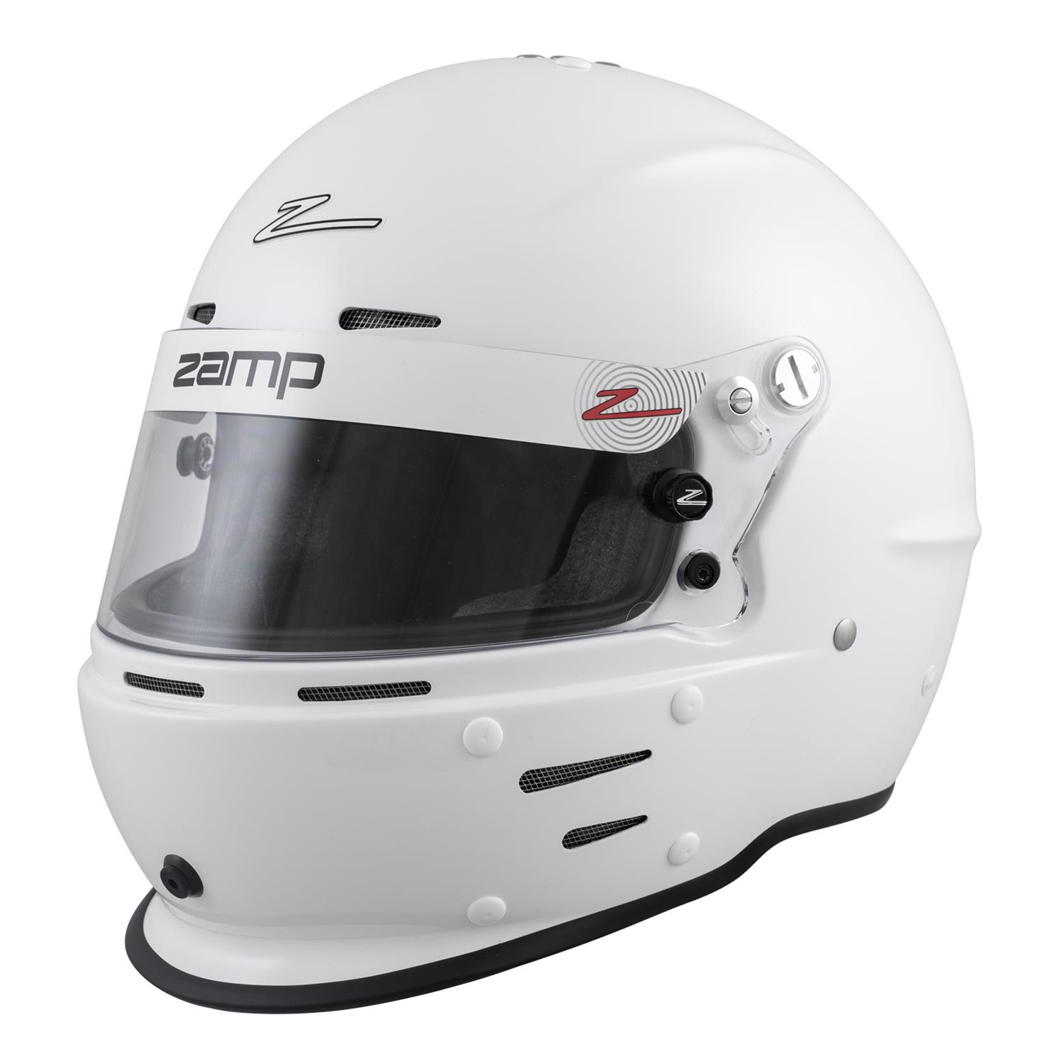 Zamp RZ-62 Helmets H764001L Helmet, RZ-62, Full Face, Gloss, White, Fire-Retardant Fabric, Snell SA2020, Large, Each thumbnail 7