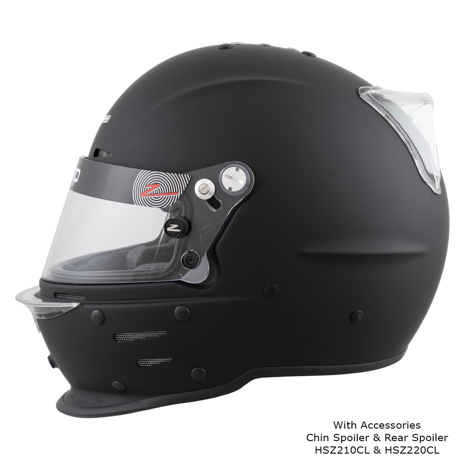 Zamp RZ-62 Helmets H76403FS Helmet, RZ-62, Full Face, Matte Black, Fire-Retardant Fabric, Snell SA2020, Small, Each thumbnail 8