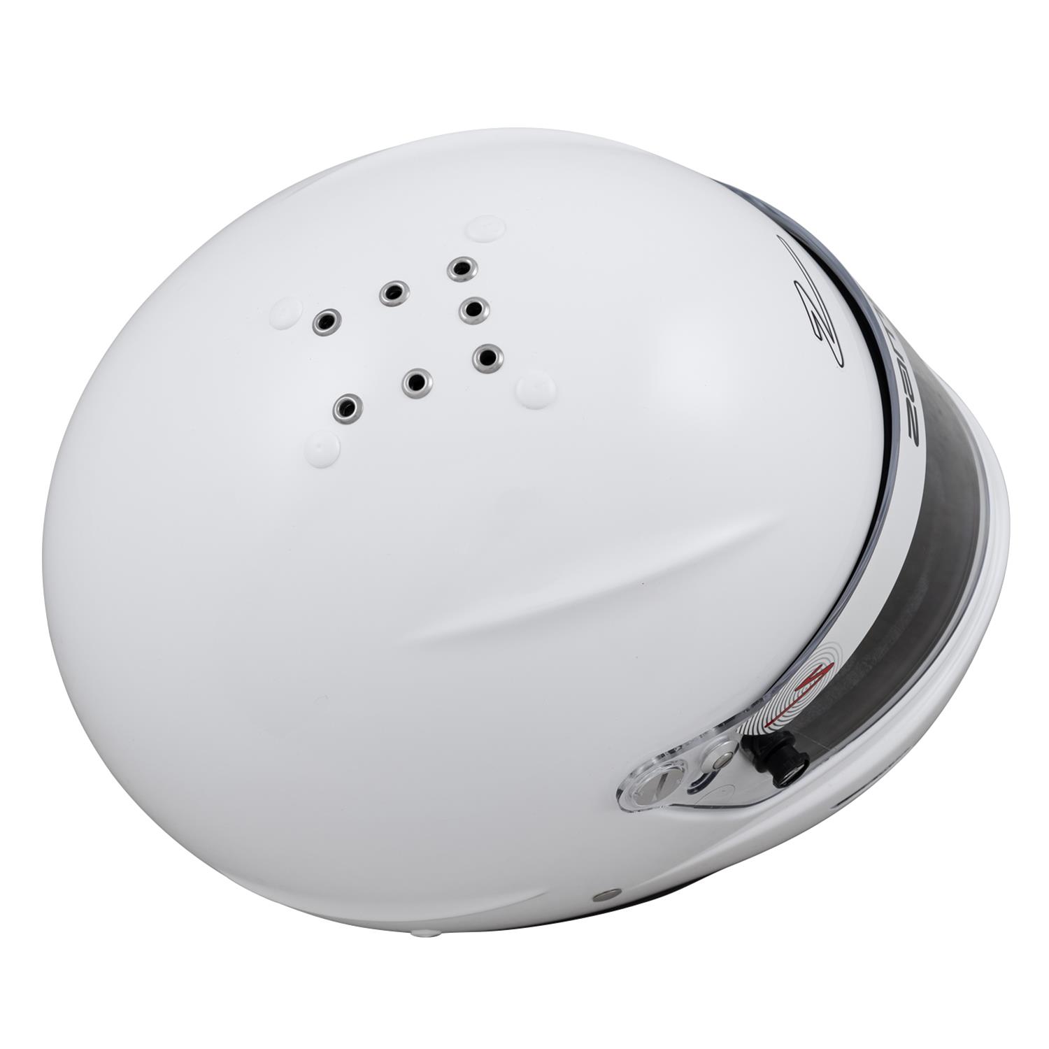 Zamp RZ-60 Helmets H766001S Helmet, RZ-60, Full Face, Gloss White, Fire-Retardant Fabric, Snell SA2020, Small, Each thumbnail 8