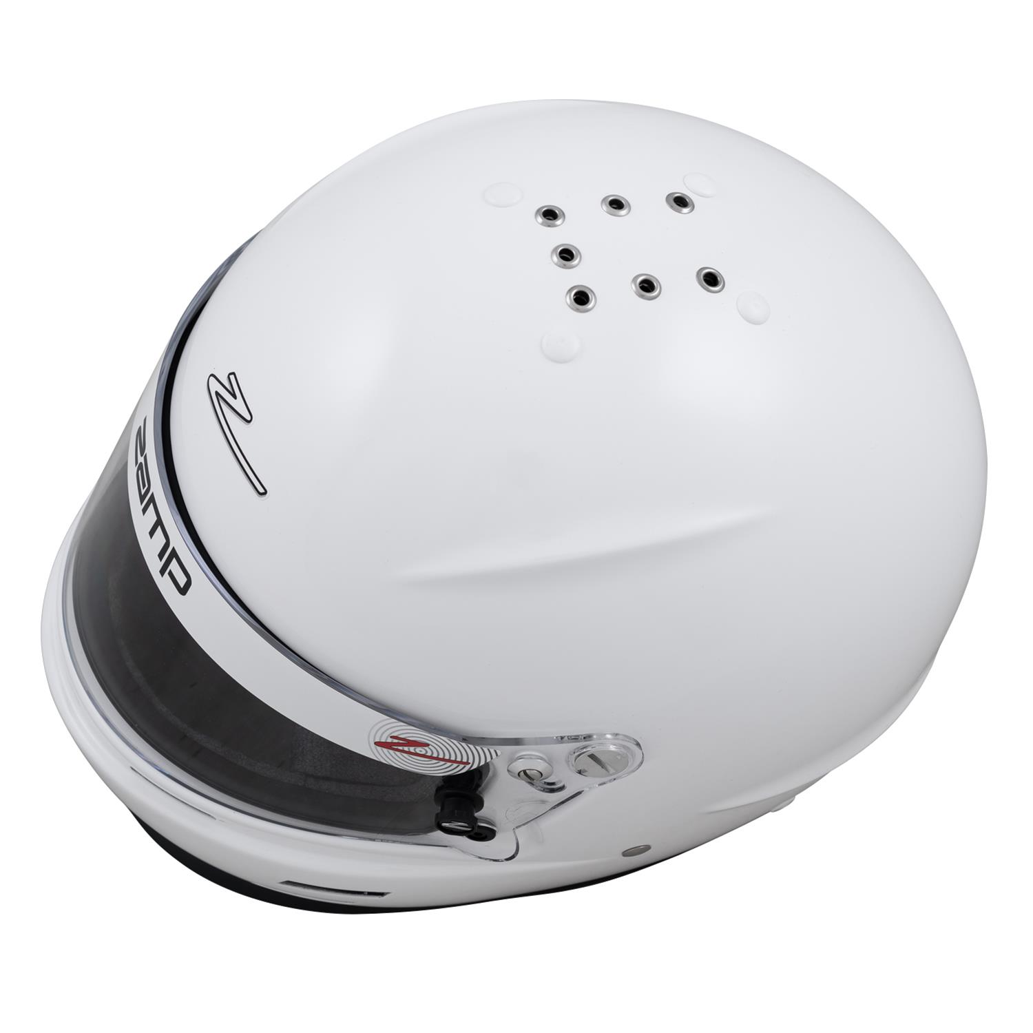 Zamp RZ-60 Helmets H766001S Helmet, RZ-60, Full Face, Gloss White, Fire-Retardant Fabric, Snell SA2020, Small, Each thumbnail 7