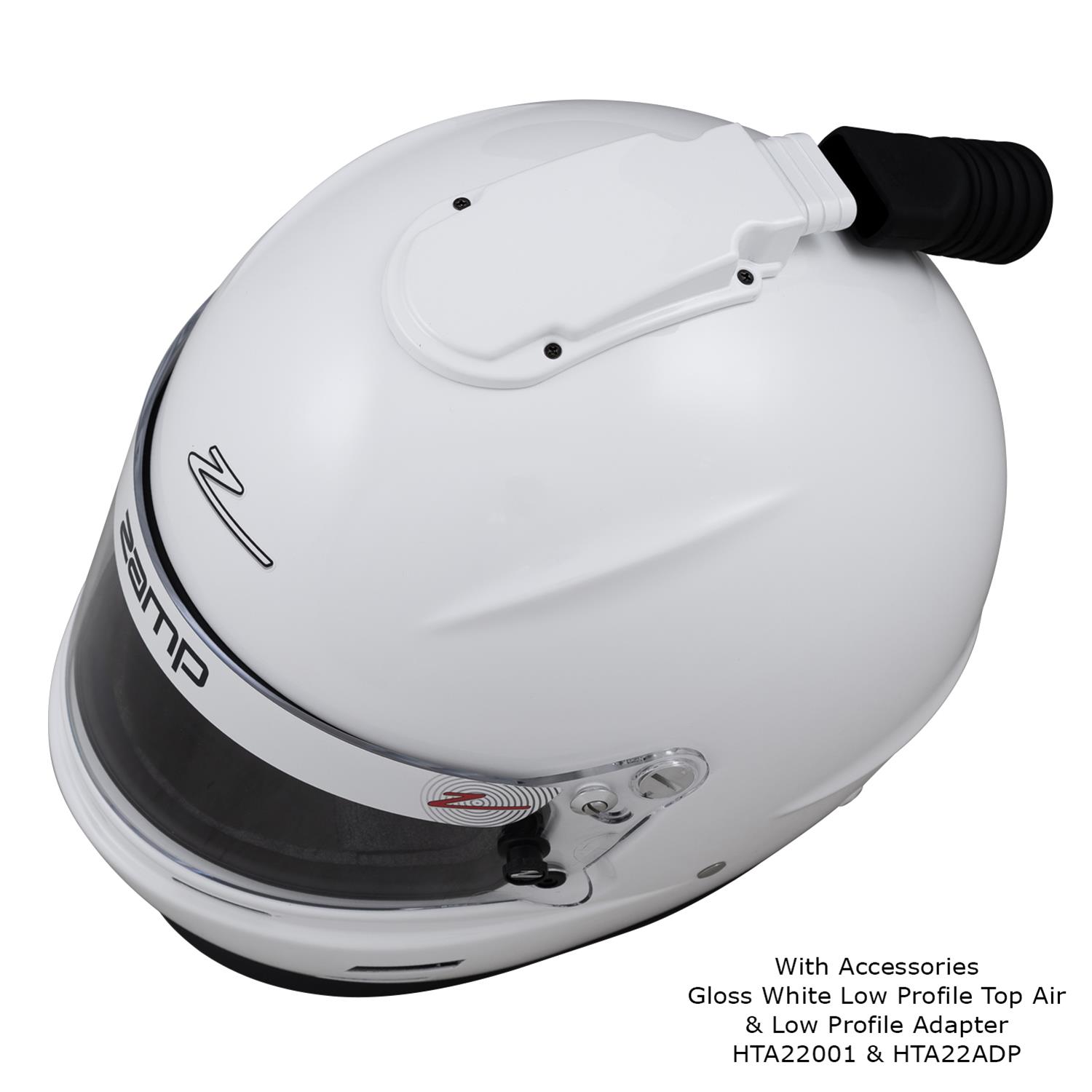 Zamp RZ-60 Helmets H766001S Helmet, RZ-60, Full Face, Gloss White, Fire-Retardant Fabric, Snell SA2020, Small, Each thumbnail 3