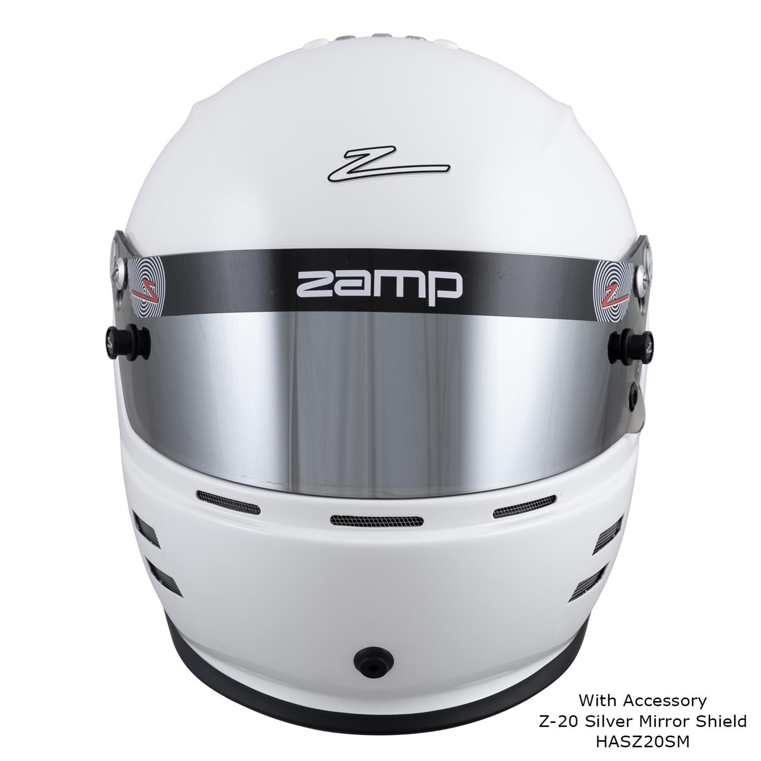 Zamp RZ-60 Helmets H766001S Helmet, RZ-60, Full Face, Gloss White, Fire-Retardant Fabric, Snell SA2020, Small, Each thumbnail 4