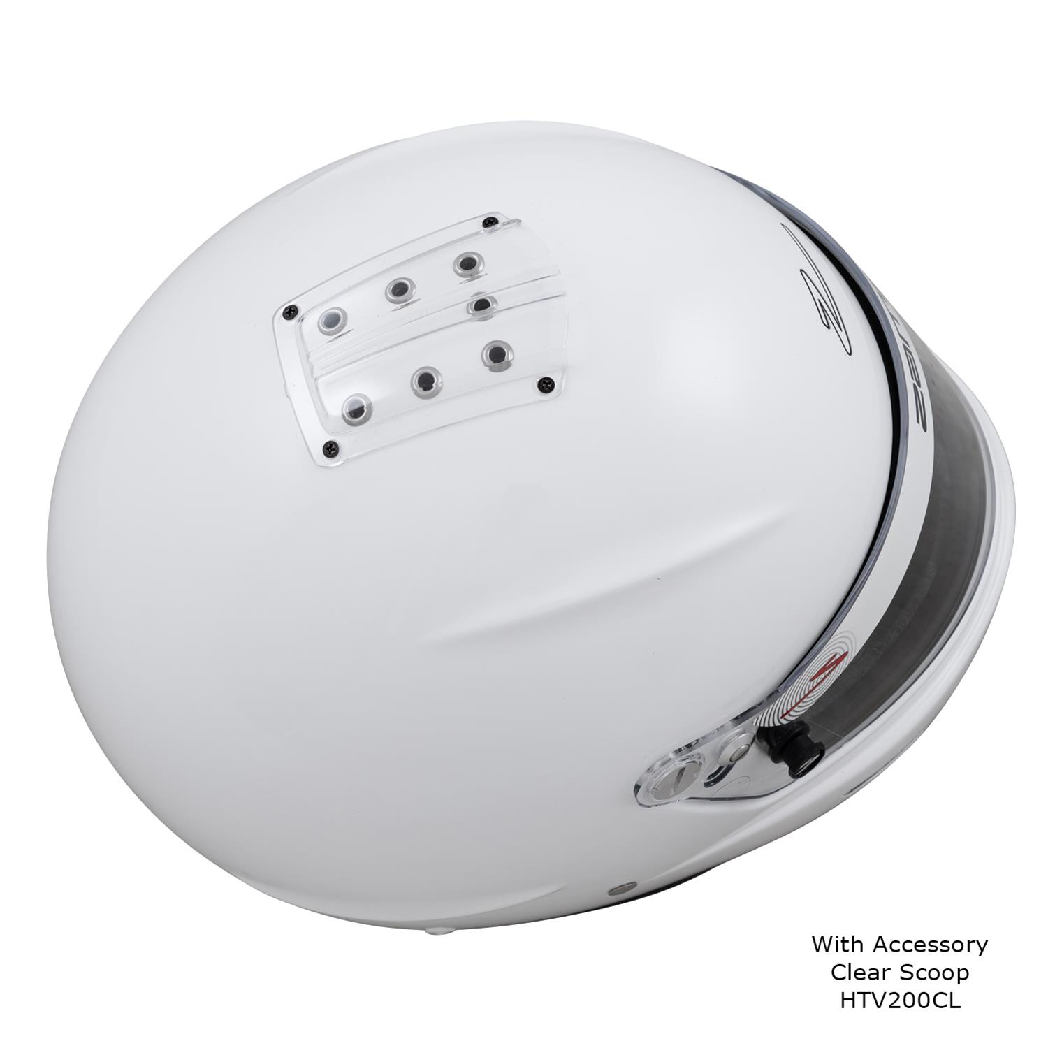 Zamp RZ-60 Helmets H766001S Helmet, RZ-60, Full Face, Gloss White, Fire-Retardant Fabric, Snell SA2020, Small, Each thumbnail 6