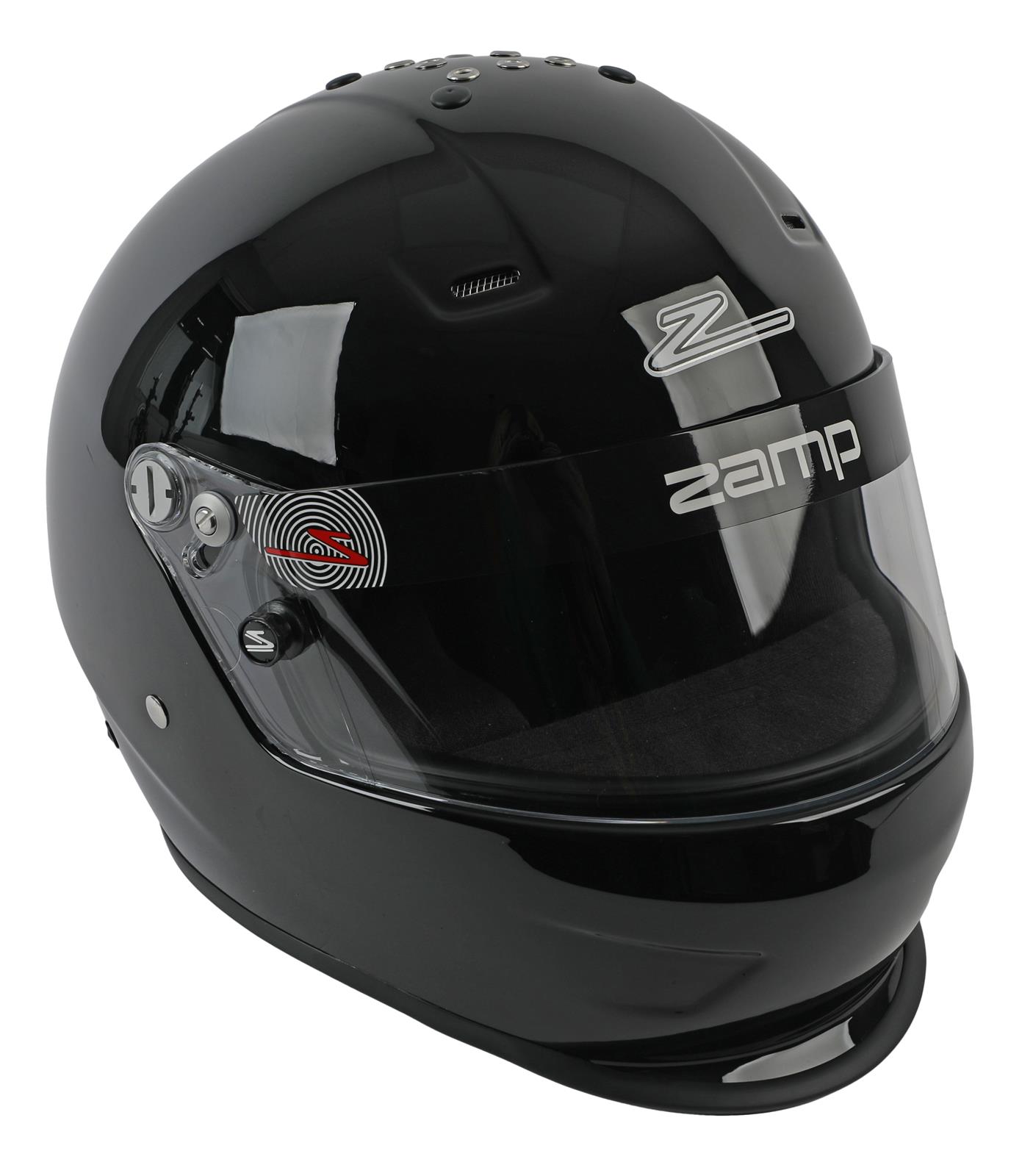 Zamp RZ-36 Dirt Helmets H768D03L Helmet, Dirt, Full Face, Gloss Black, Fire-Retardant Fabric, Snell SA2020, Large, Each