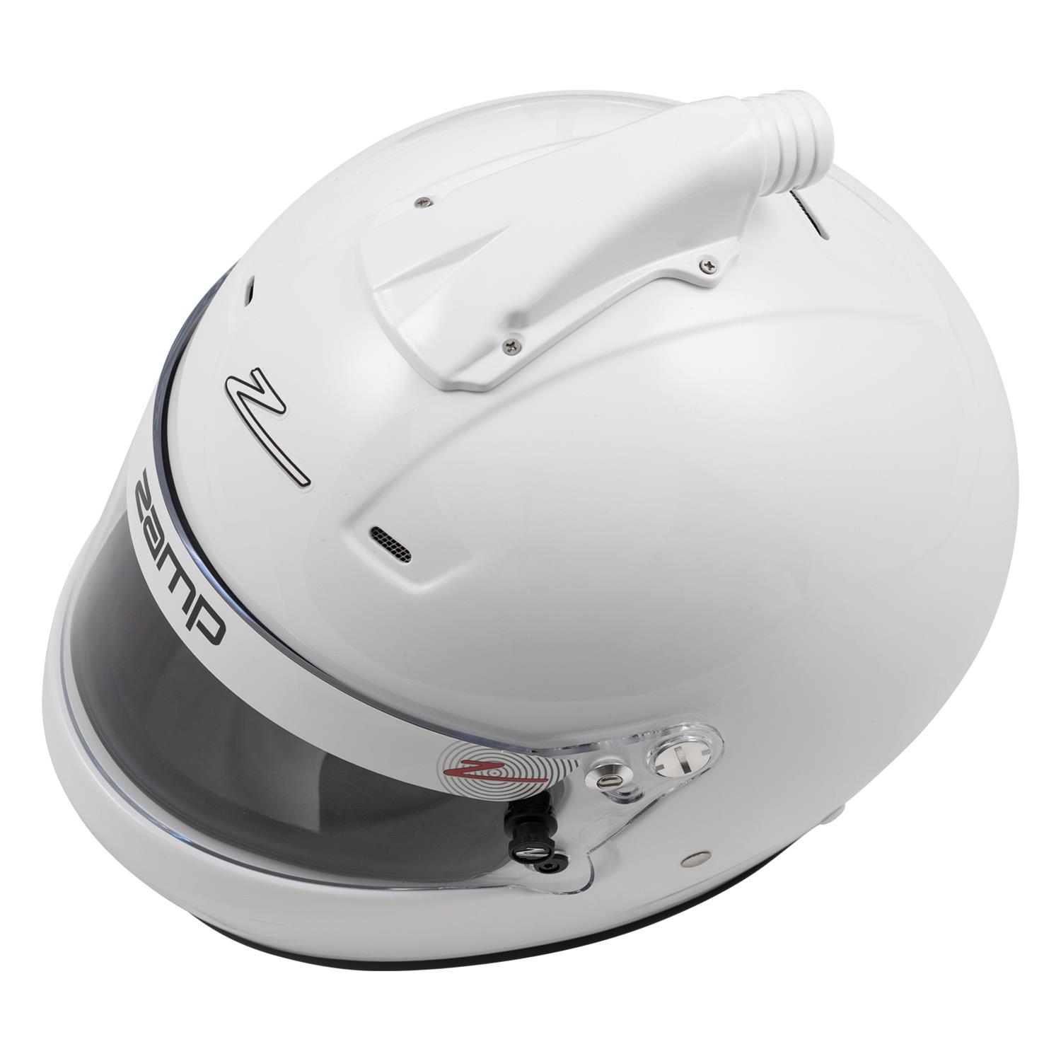 Zamp RZ-56 Air Helmets H771001L Helmet, Air, Full Face, Gloss White, Fire-Retardant Fabric, Snell SA2020, Large, Each thumbnail 2