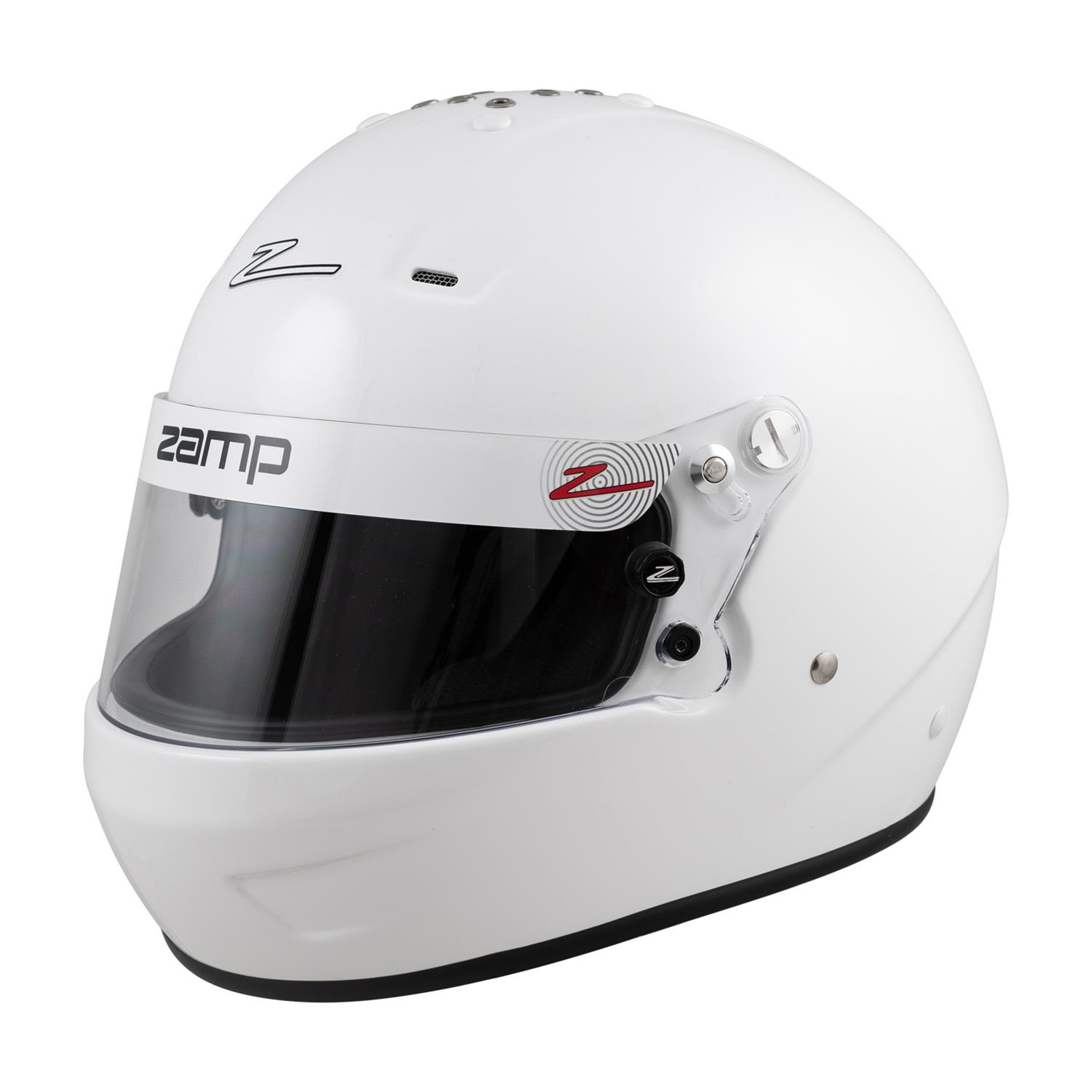 Zamp RZ-56 Helmets H770001S Helmet, RZ-56, Full Face, Gloss White, Fire-Retardant Fabric, Snell SA2020, Small, Each thumbnail 5
