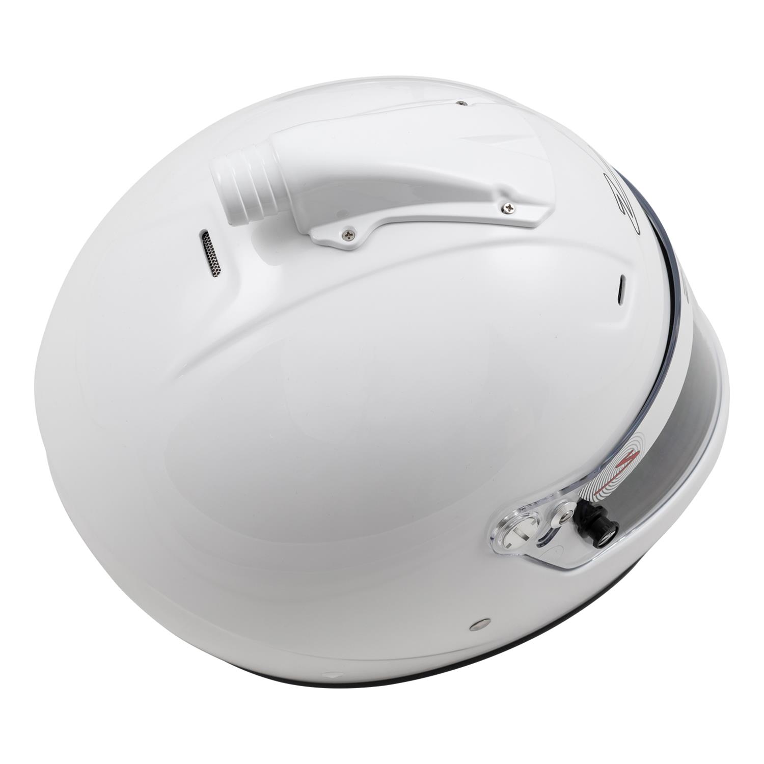 Zamp RZ-56 Air Helmets H771001L Helmet, Air, Full Face, Gloss White, Fire-Retardant Fabric, Snell SA2020, Large, Each thumbnail 4