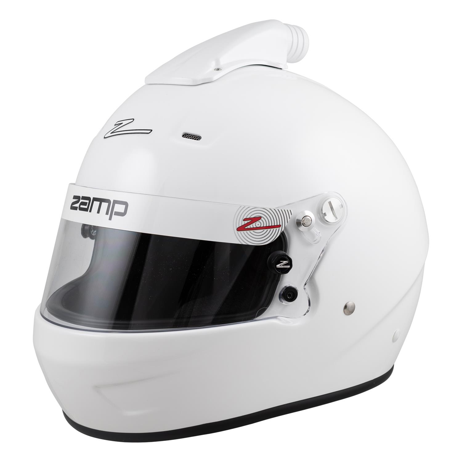 Zamp RZ-56 Air Helmets H771001L Helmet, Air, Full Face, Gloss White, Fire-Retardant Fabric, Snell SA2020, Large, Each thumbnail 3