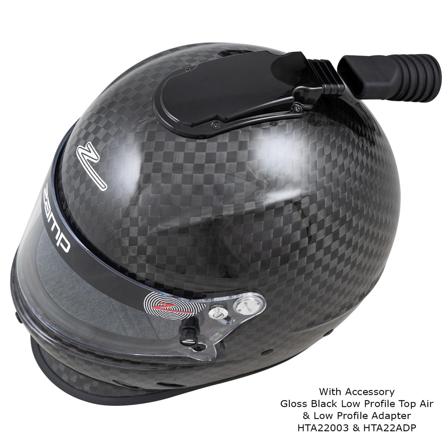 Zamp RZ-65D Helmets H775CA3XL Helmet, RZ-65D, Full Face, Carbon Fiber, Matte Finish, Snell SA2020/DOT, X-Large, Each thumbnail 2