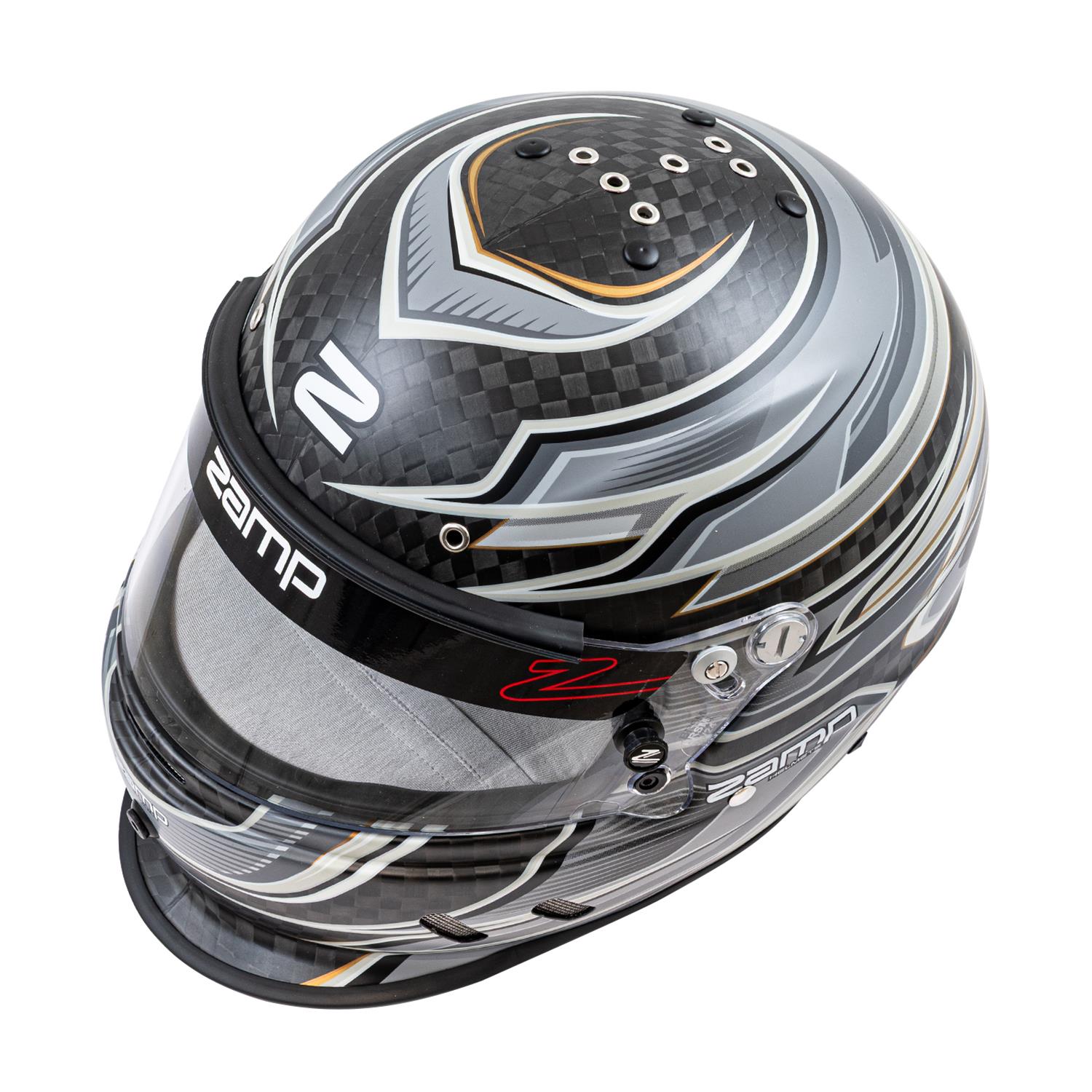 Zamp Helmets H781C15S RZ-67D SNELL SA2025 Carbon Flo Gray/Lt Gray Small Z-20 Anti-Fog Clear Shield Color Match Series 28 Interior thumbnail 6
