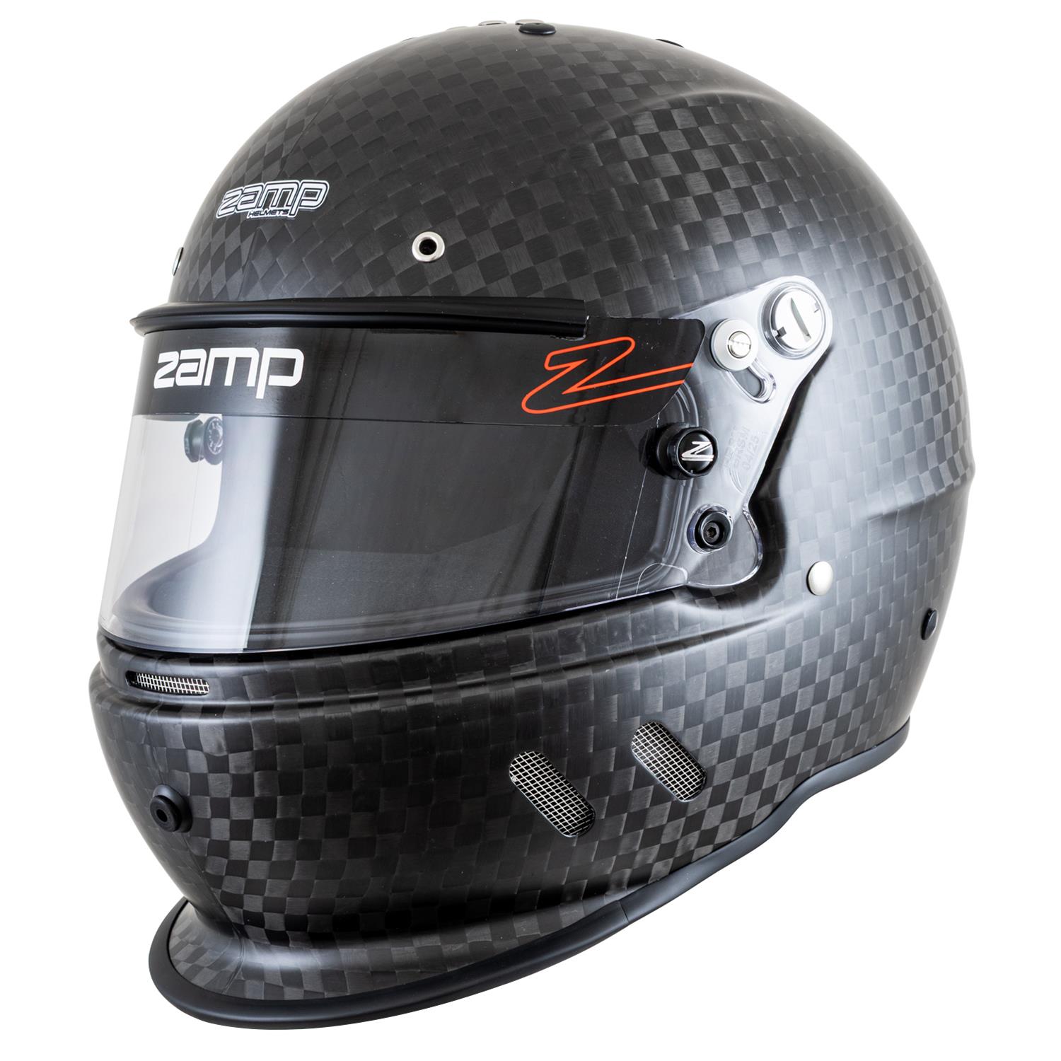 Zamp Helmets H781CBFL RZ-67D SNELL SA2025 Matte Carbon Large Z-20 Anti-Fog Clear Shield Series 28 Interior