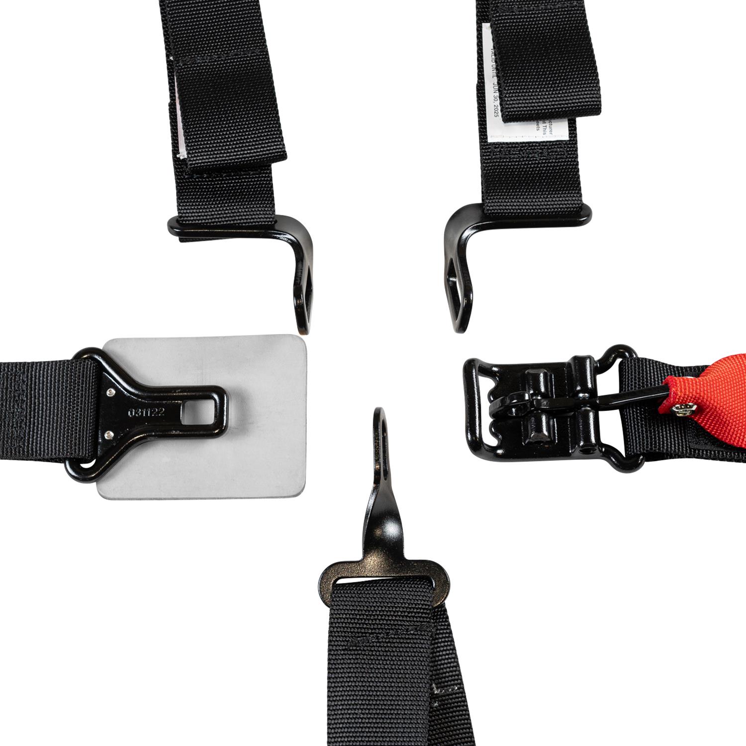 Zamp SFI 6-Point Harness HARN02S003 Seat Black 2 Shoulder 2 6 Point 16.1 thumbnail 4