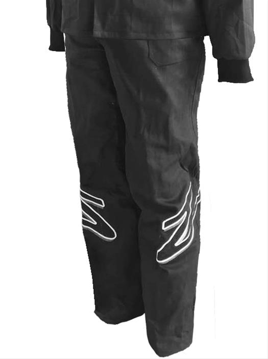 Zamp ZR-10 Race Pants R01P003XL Driving Pants, ZR-10, Black, Fire-Retardant Cotton, SFI 3.2A/1, Men's X-Large, Each thumbnail 2